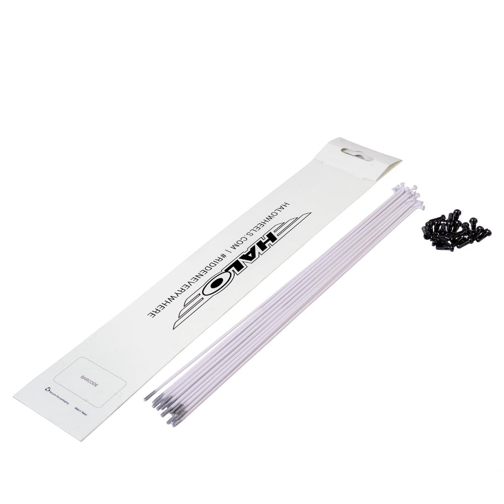 Halo White Spokes 20 Pack White / 184mm