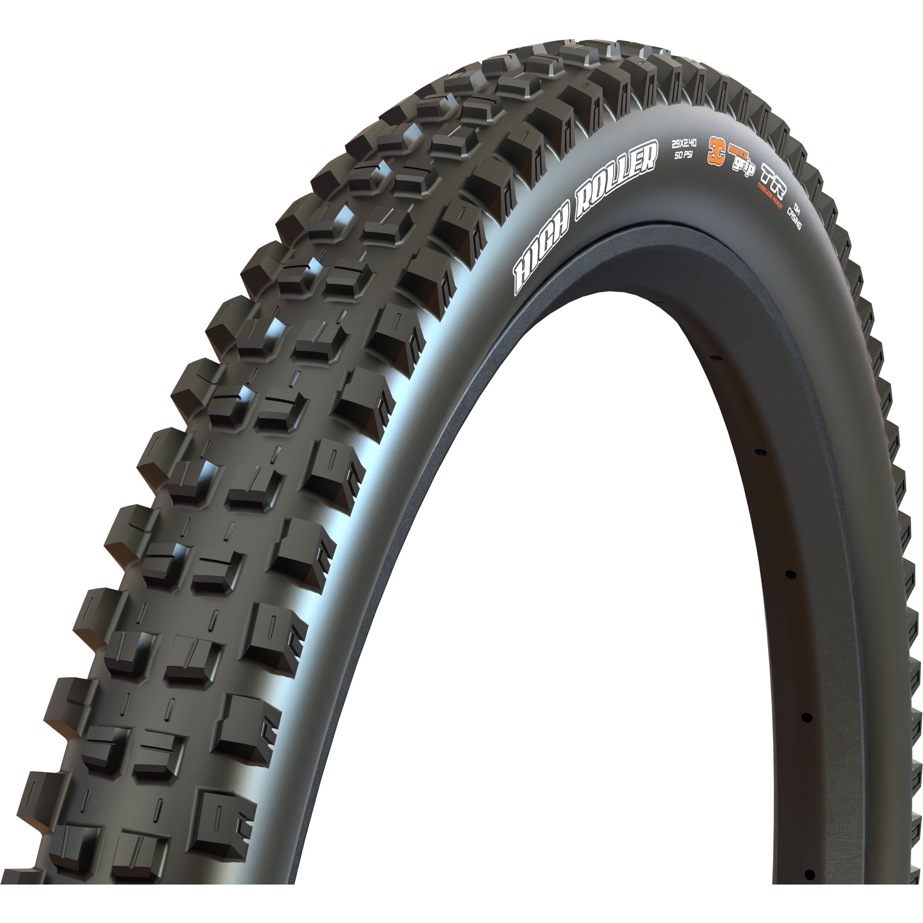 High Roller Downhill Black / 29 x 2.40 / NEW Folding 3C DH MaxxGrip 120x2 TPI