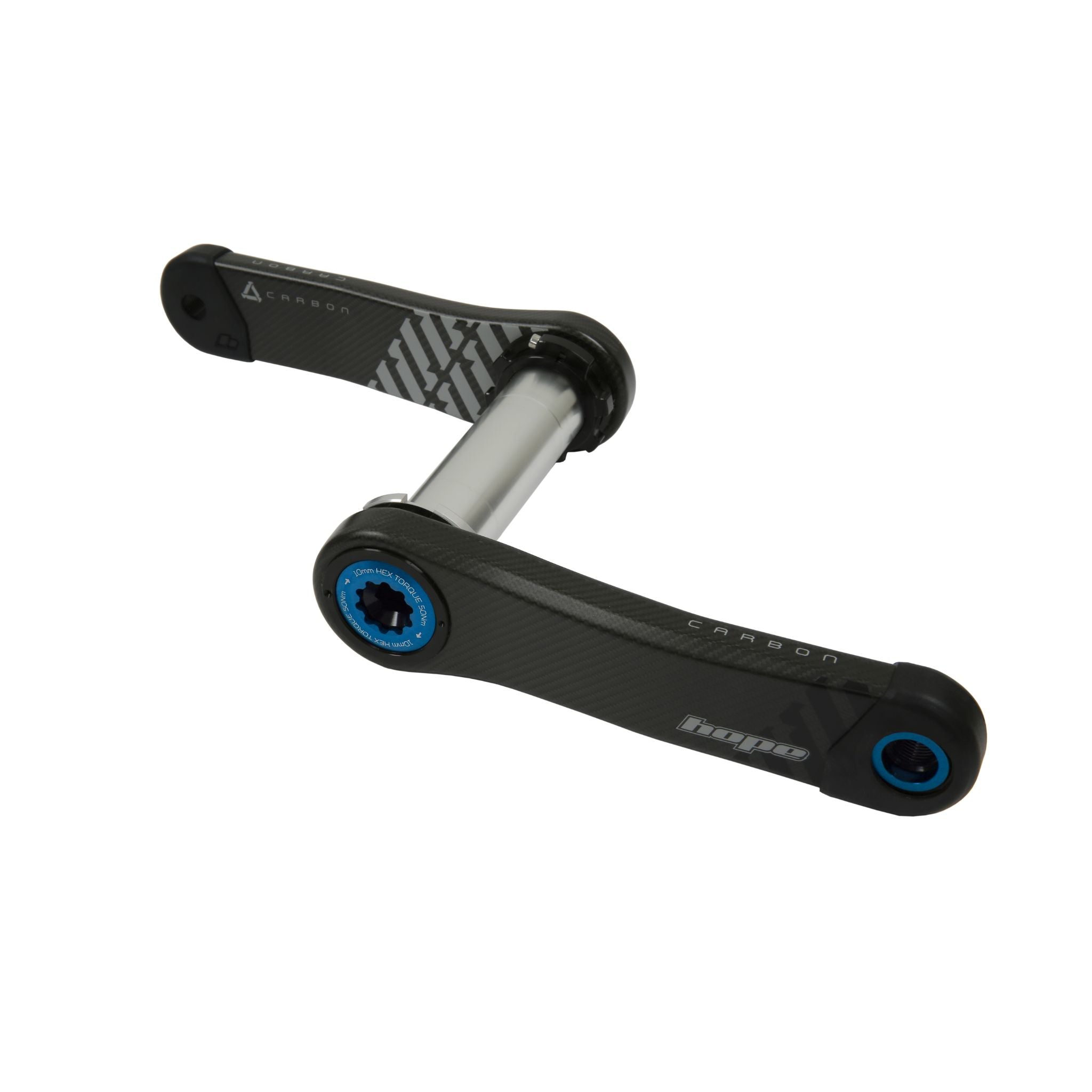 Hope Carbon Crankset Blue / 155mm / 68-73mm Standard