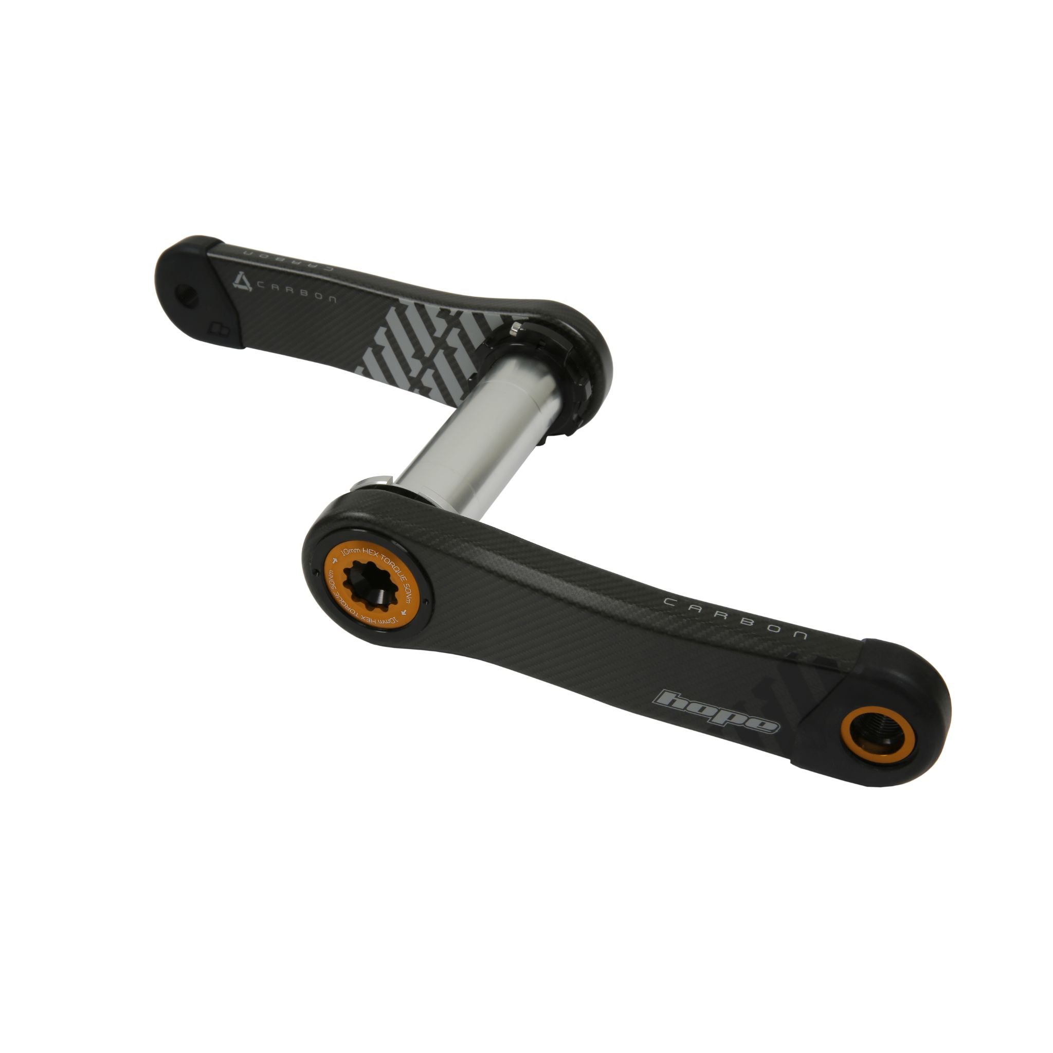 Hope Carbon Crankset Orange / 155mm / 73mm Wide