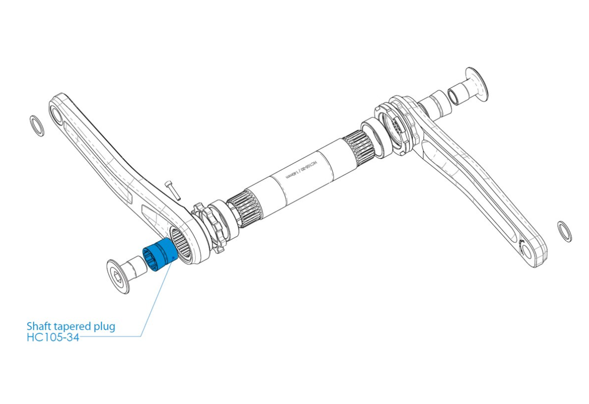 Hope Crankset Tapered Shaft Plug