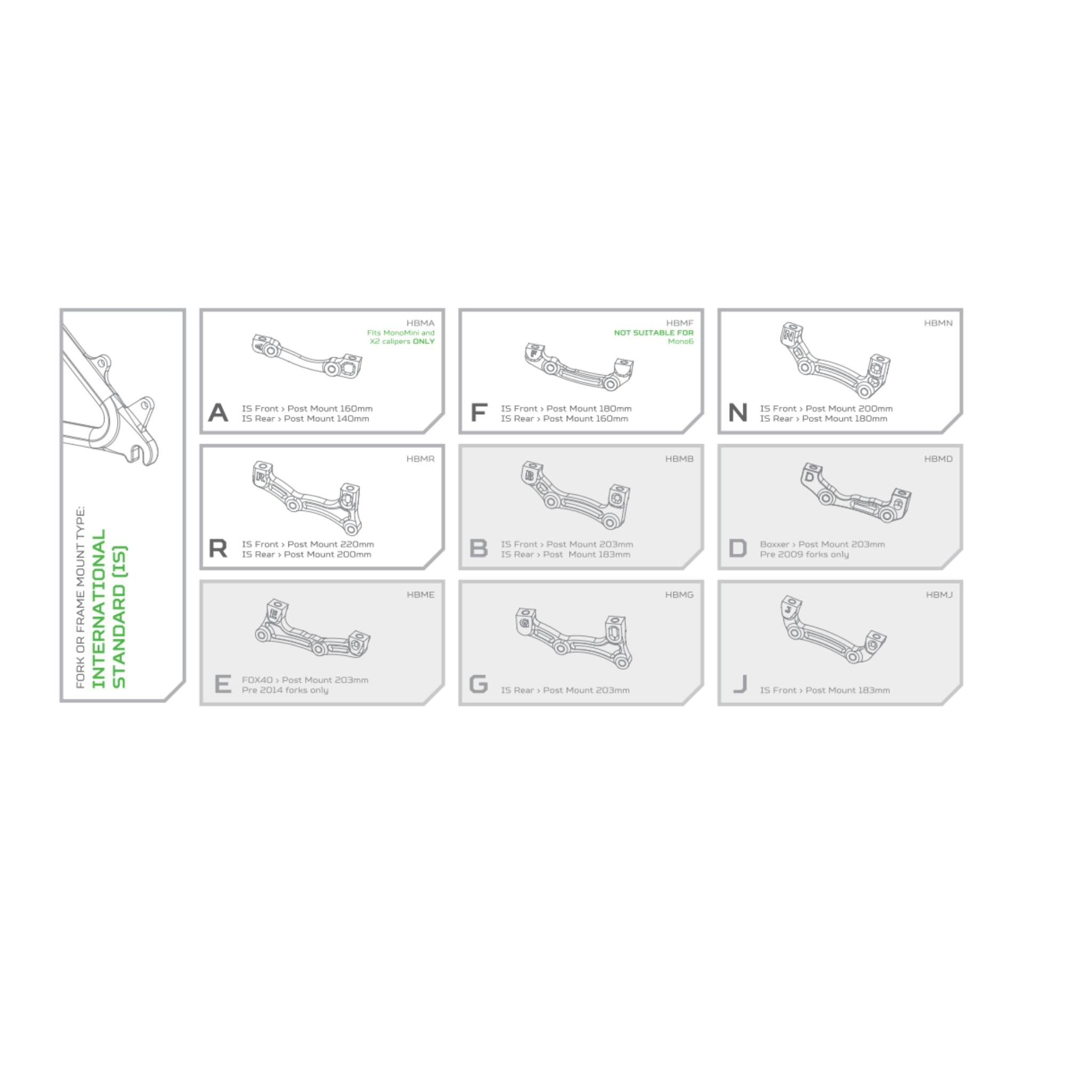 Hope Disc Brake Mount Adapter - Black