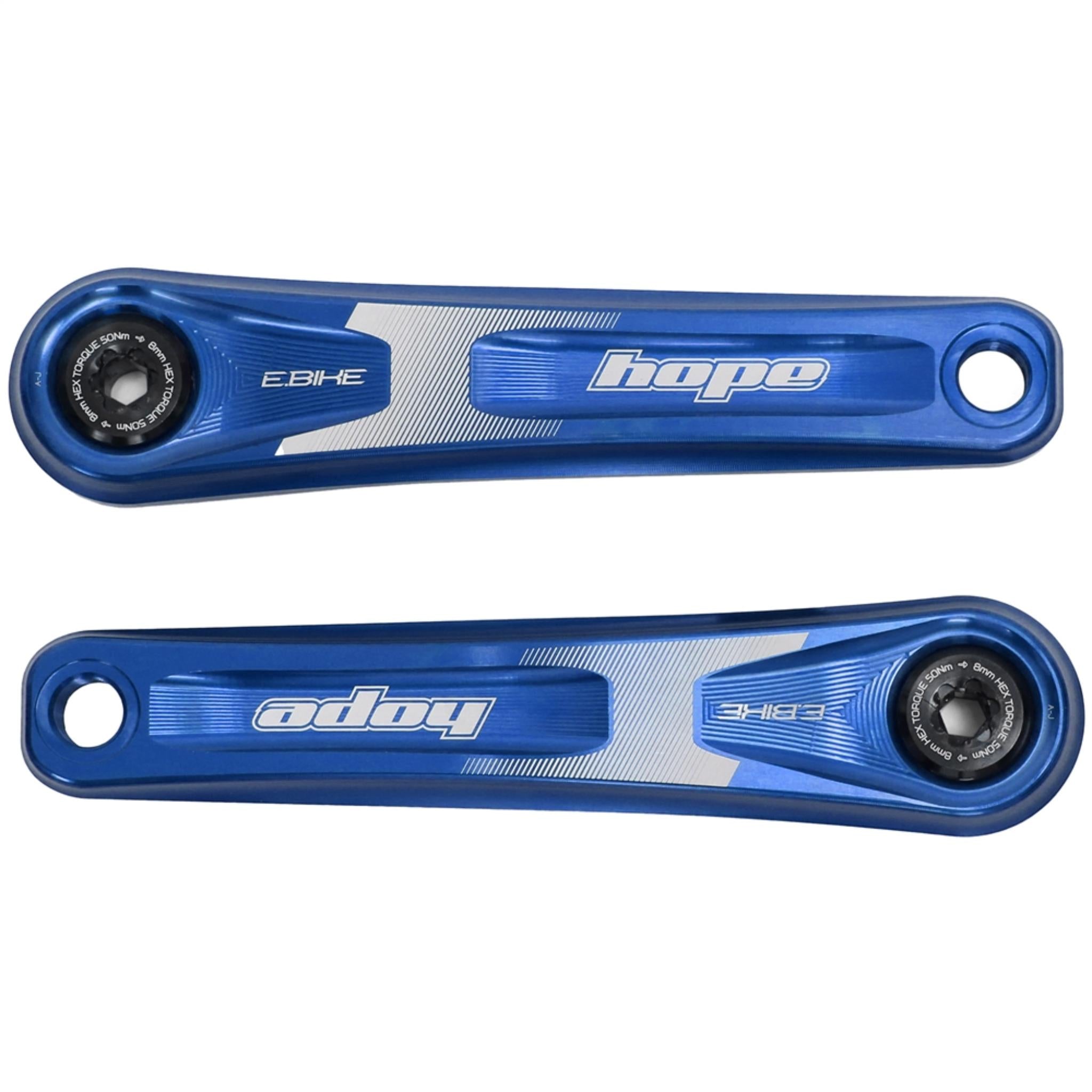 Hope E-Bike Crankset Blue / 155mm / Standard Offset