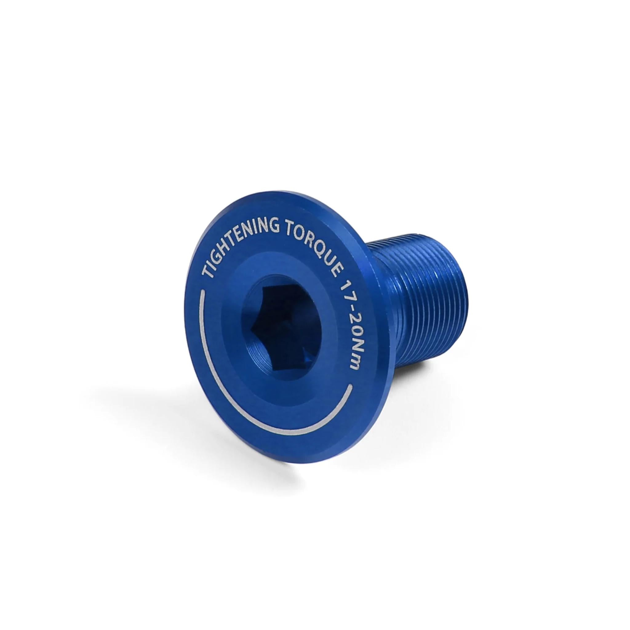 Hope Evo Crankset - Non- Drive Side End Cap Blue