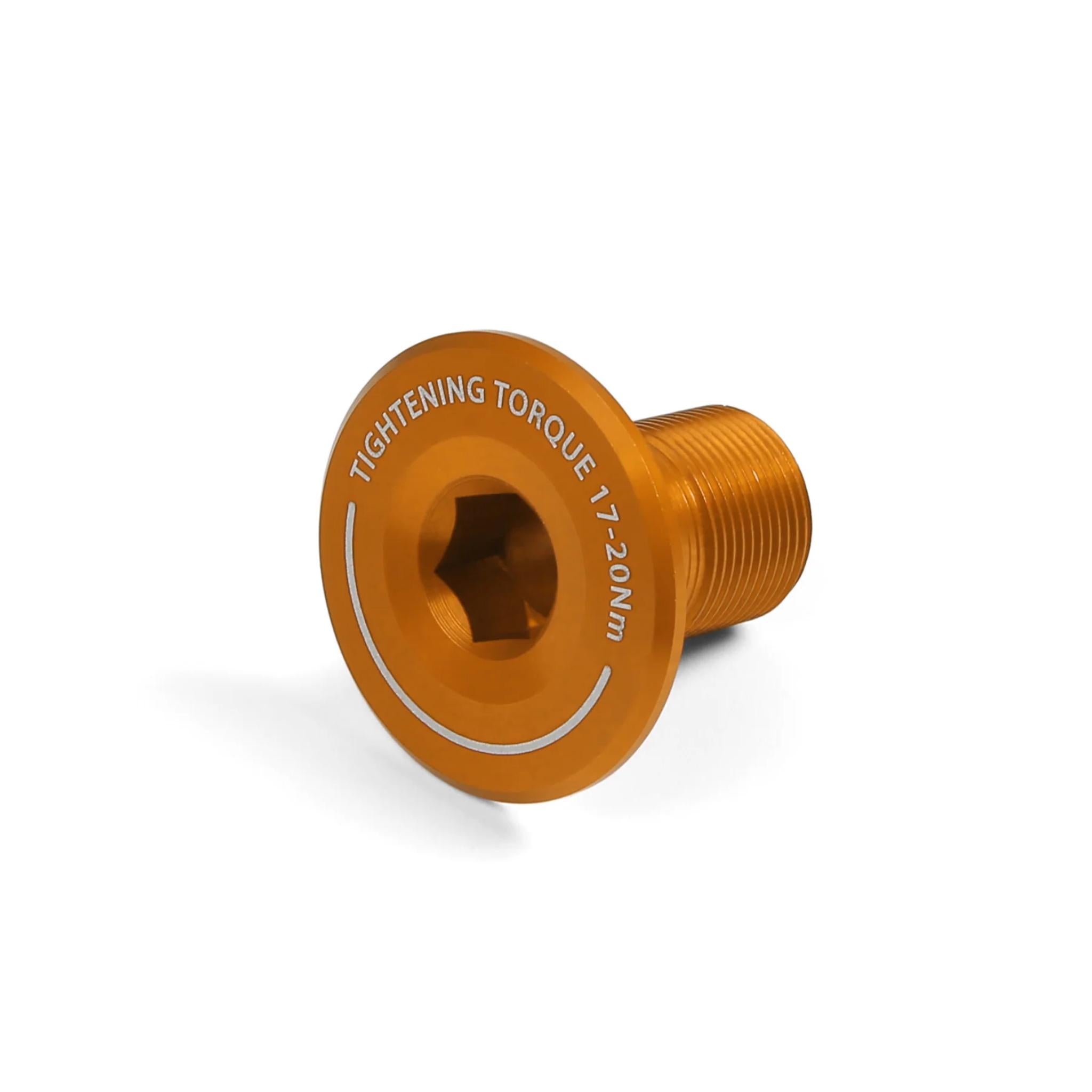 Hope Evo Crankset - Non- Drive Side End Cap Orange