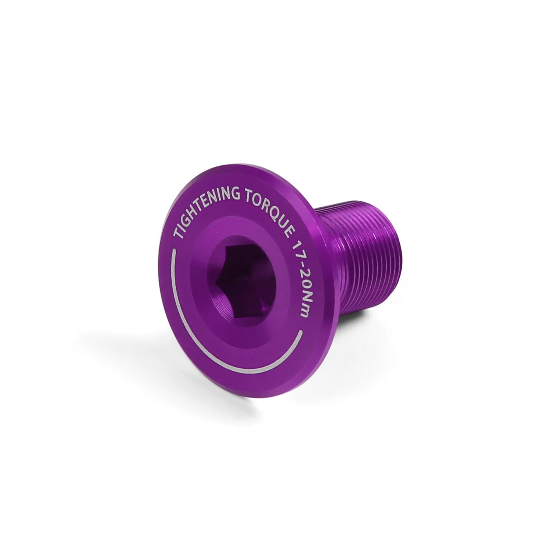 Hope Evo Crankset - Non- Drive Side End Cap Purple