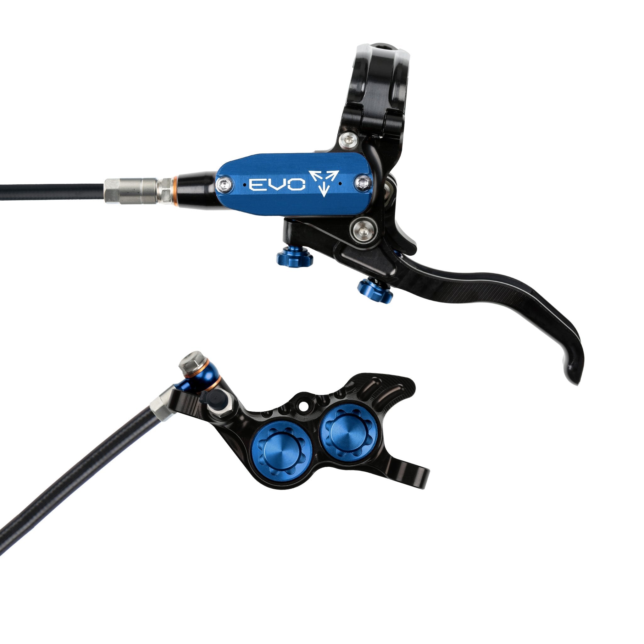 Hope EVO GR4 Disc Brake Black/Blue / Left Hand / Black Hose