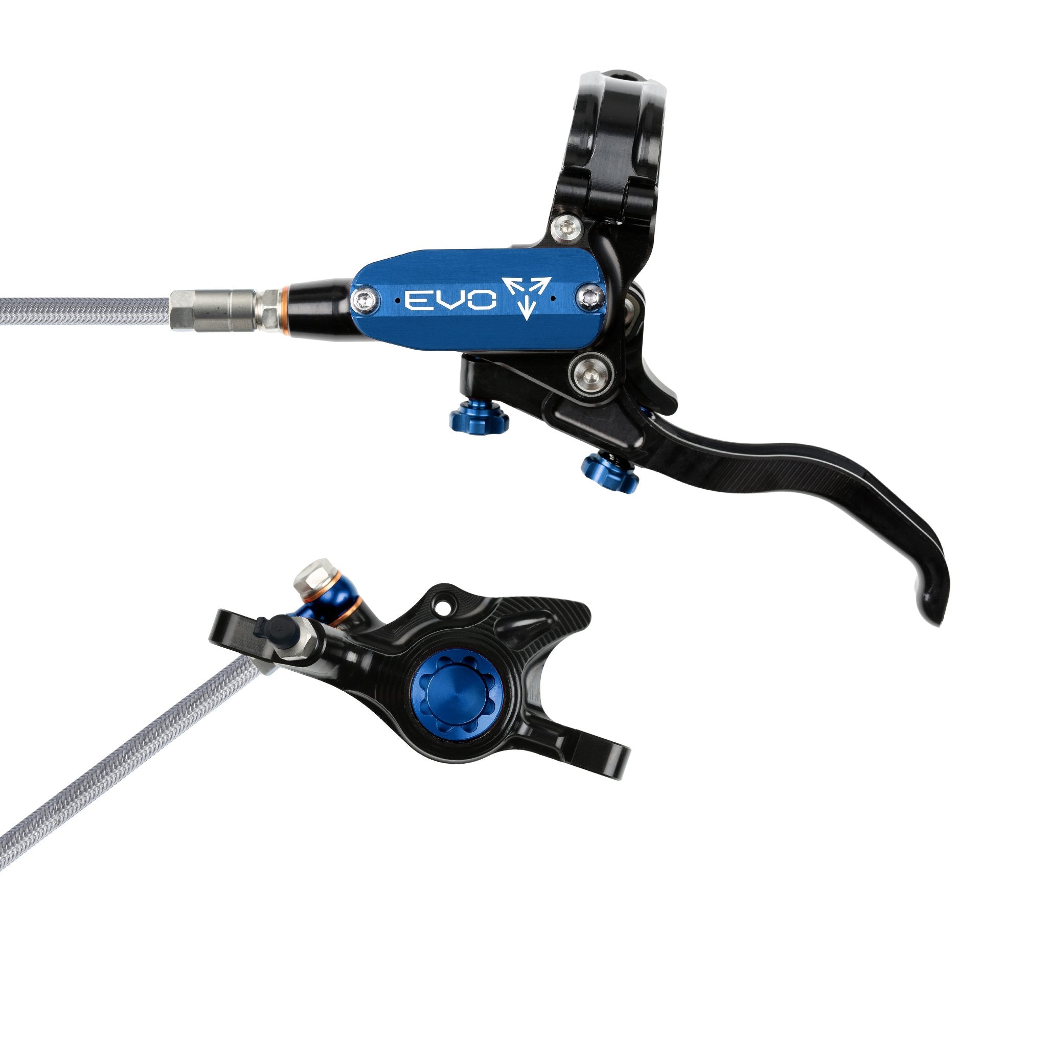 Hope EVO X2 Disc Brake Black/Blue / Left Hand / Braided
