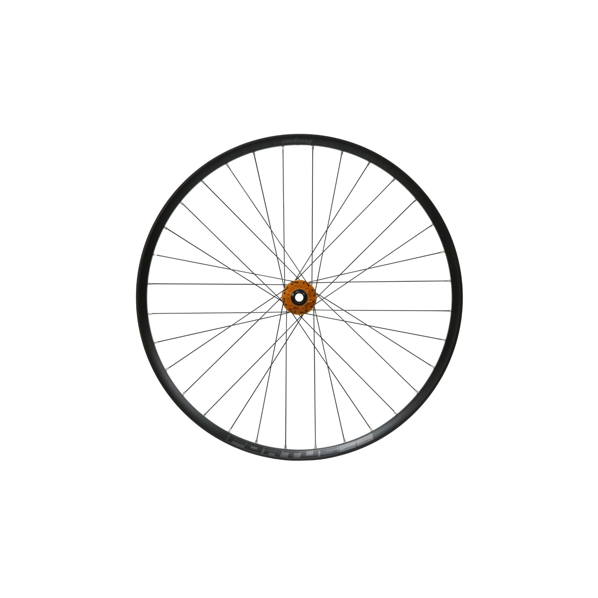 Hope Fortus 26W Pro 5 Orange Front Wheel Orange / 26 - 6-Bolt / 100 x 15mm