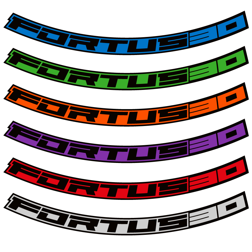 Hope Fortus 30 Rim Decal Kits Blue / 26