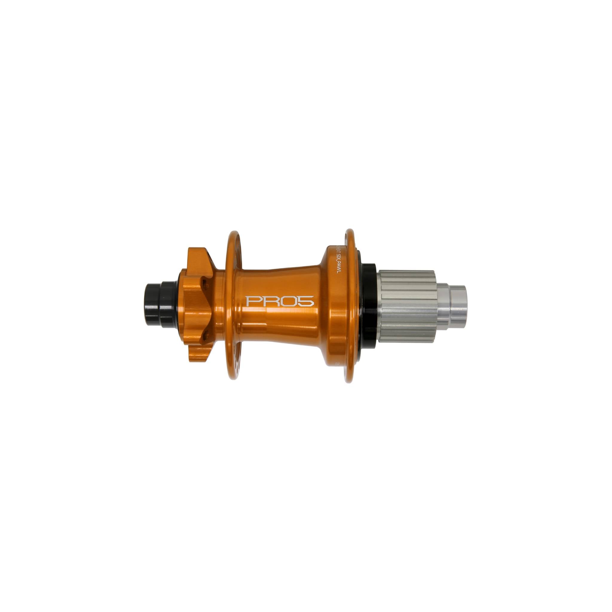 Hope Pro 5 Rear Hub 6-Bolt - Orange Orange / 32H / 142 x 12mm - Shimano Microspline