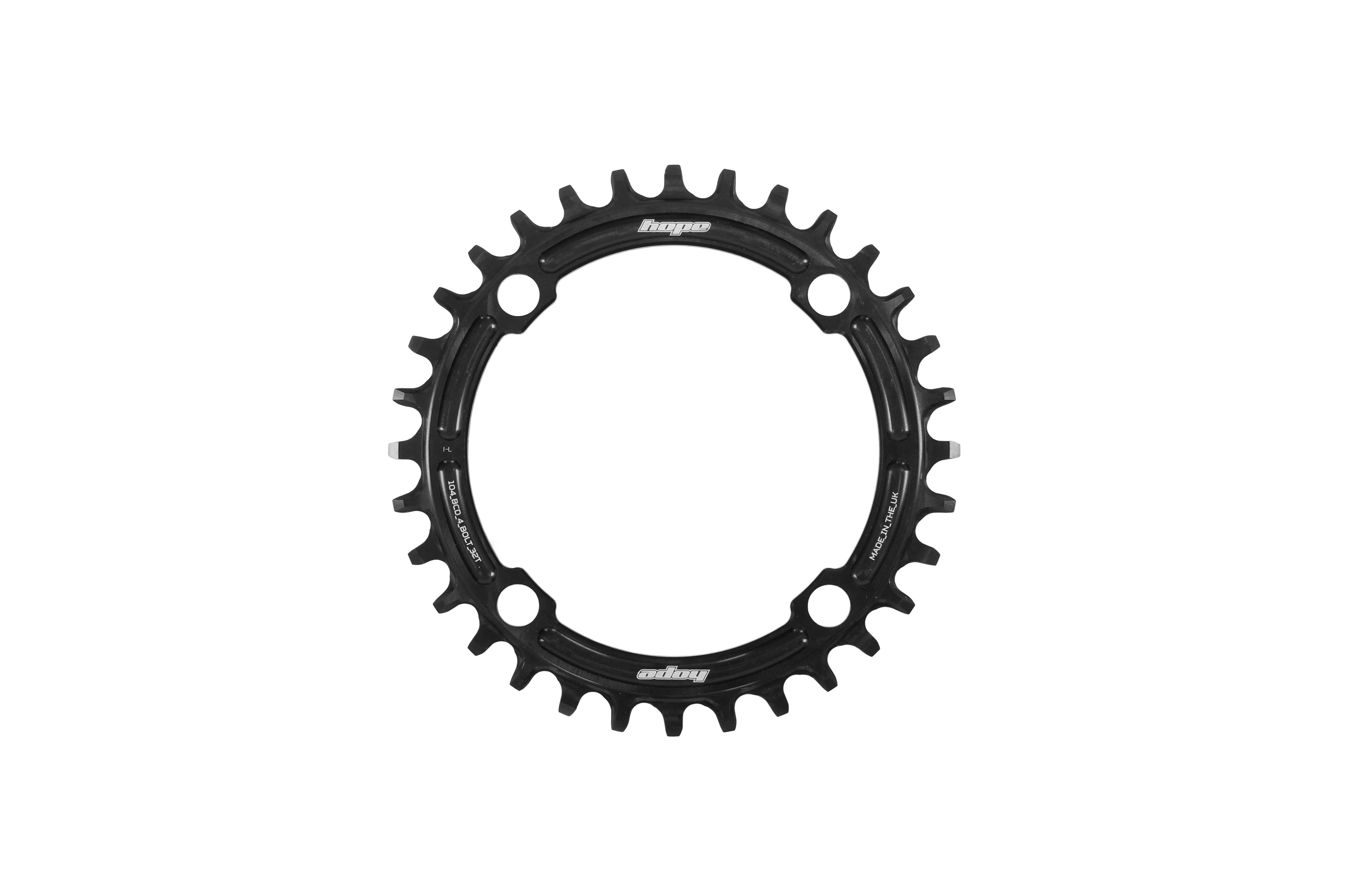 Hope R22 104 BCD Chainring Black / 32T