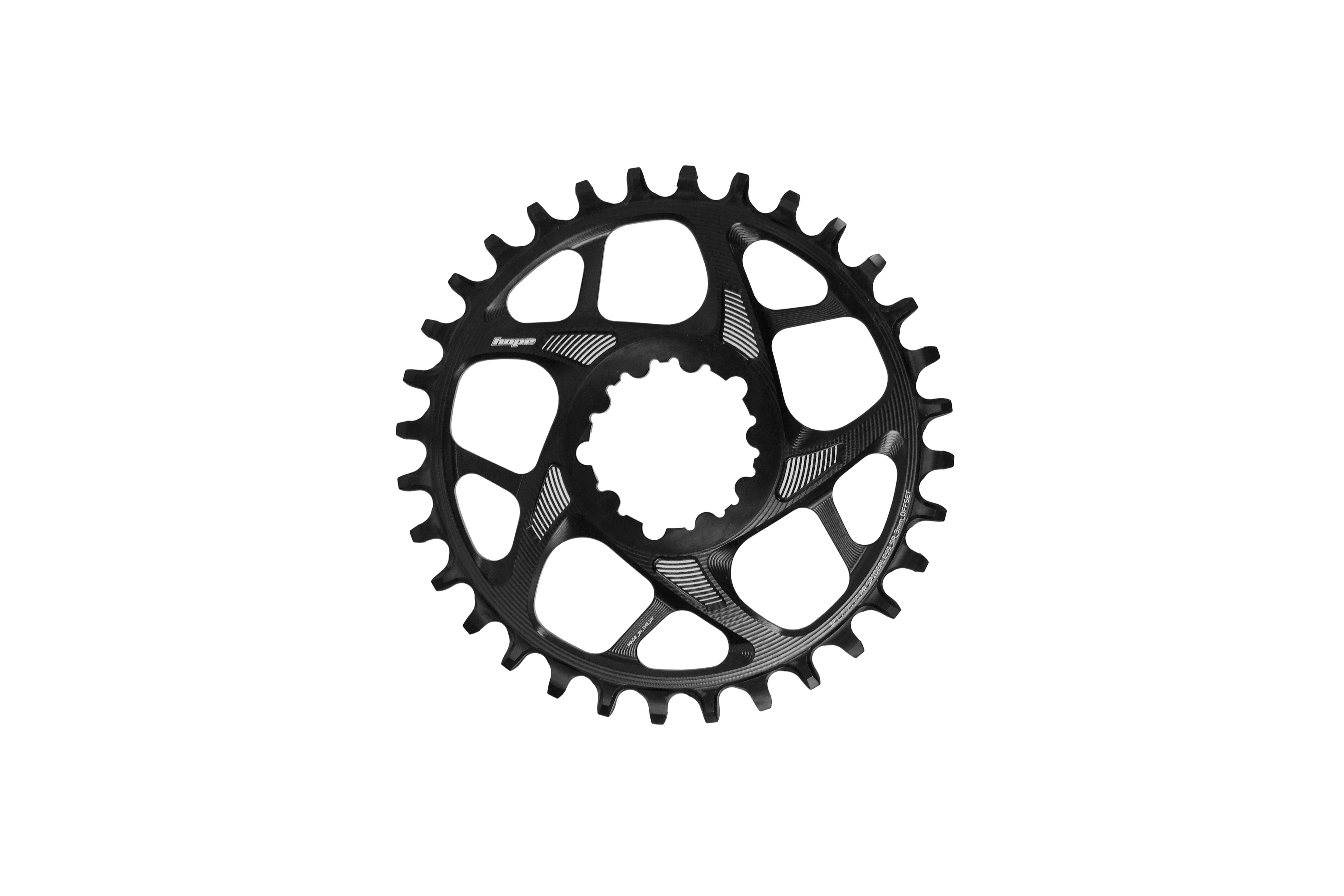 Hope R22 SRAM 3-Bolt Spiderless Chainring SR3 Black / 28T