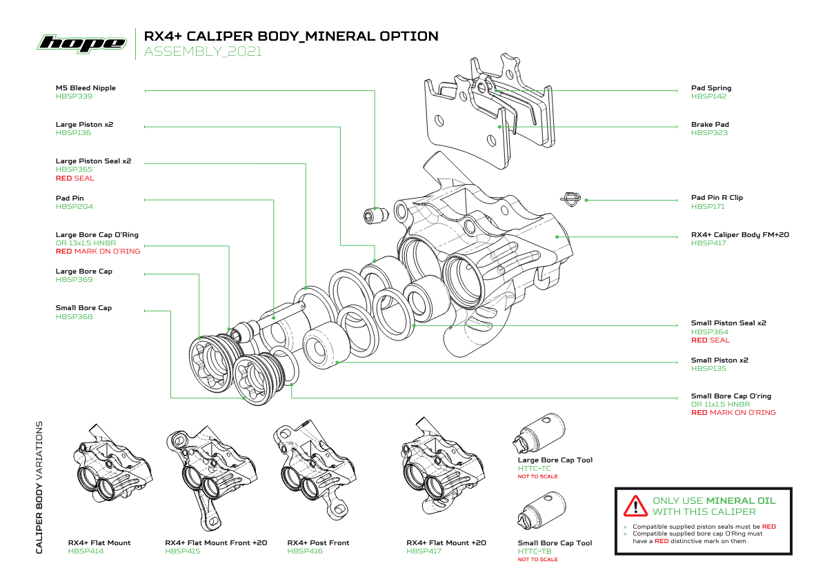 Hope RX4 Caliper Bleed Screw