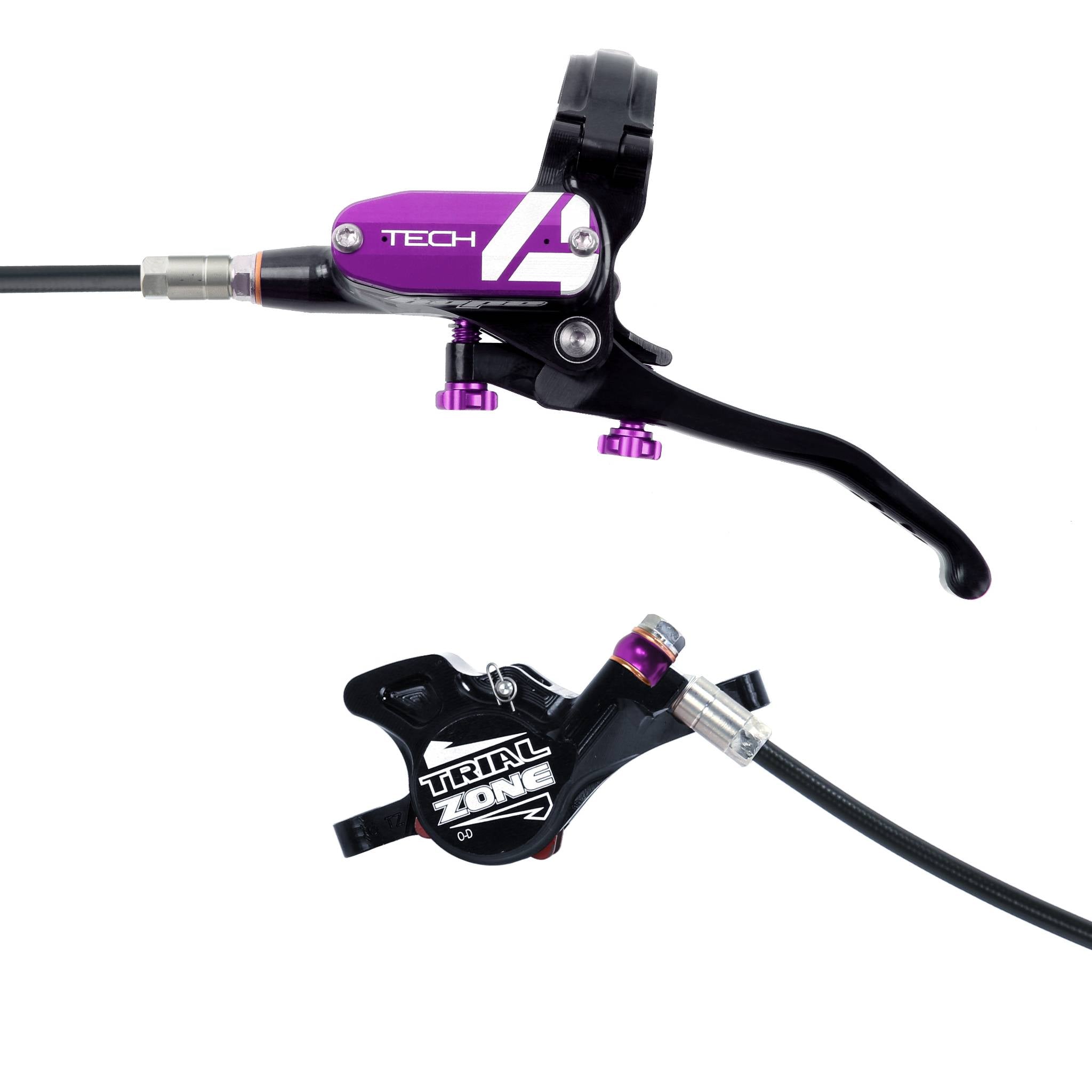 Hope Tech 4 Trial Zone No.9 Disc Brake Purple / L/H