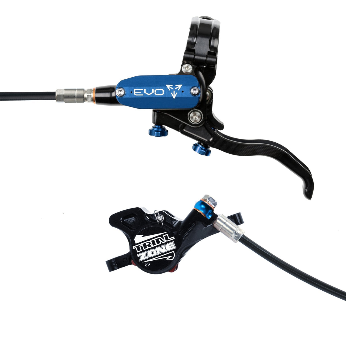 Hope Tech 4 EVO Trial Zone Disc Brake Blue Left Hand