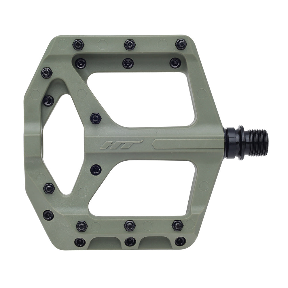 HT PA32 Supreme-C Pedals Olive Green / 9/16"
