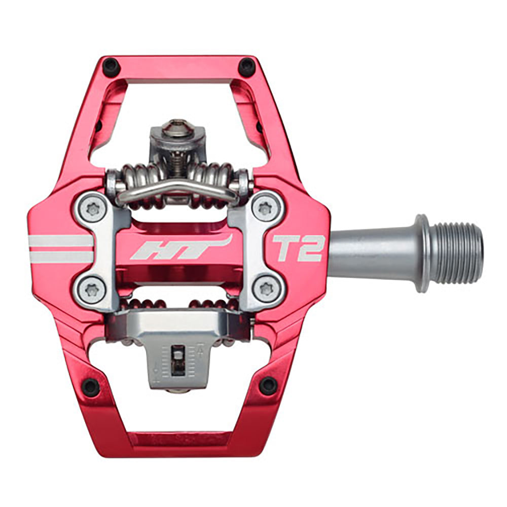 HT T2 Pedals Red / 9/16"