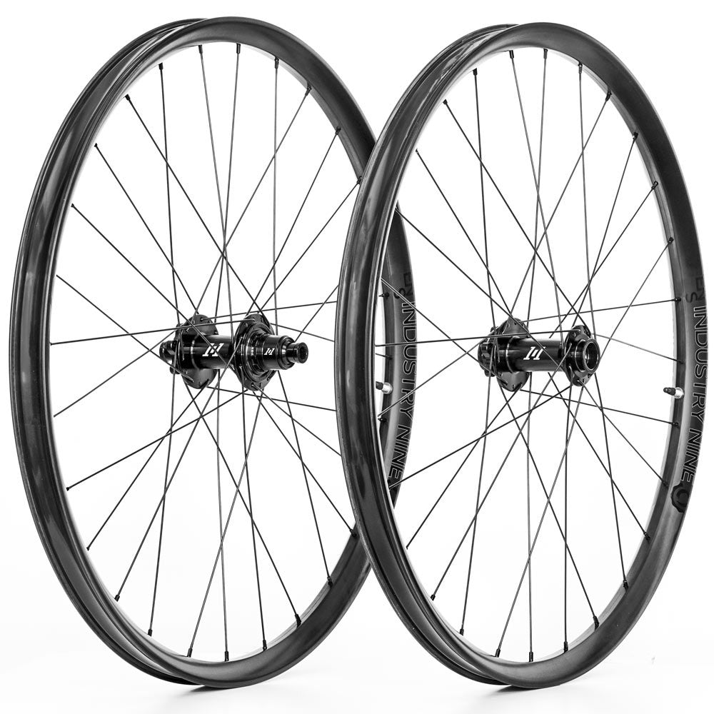 Industry Nine 1/1 Enduro Carbon 27.5" Center Lock Wheelset Black / 15x110 & 12x148 HG