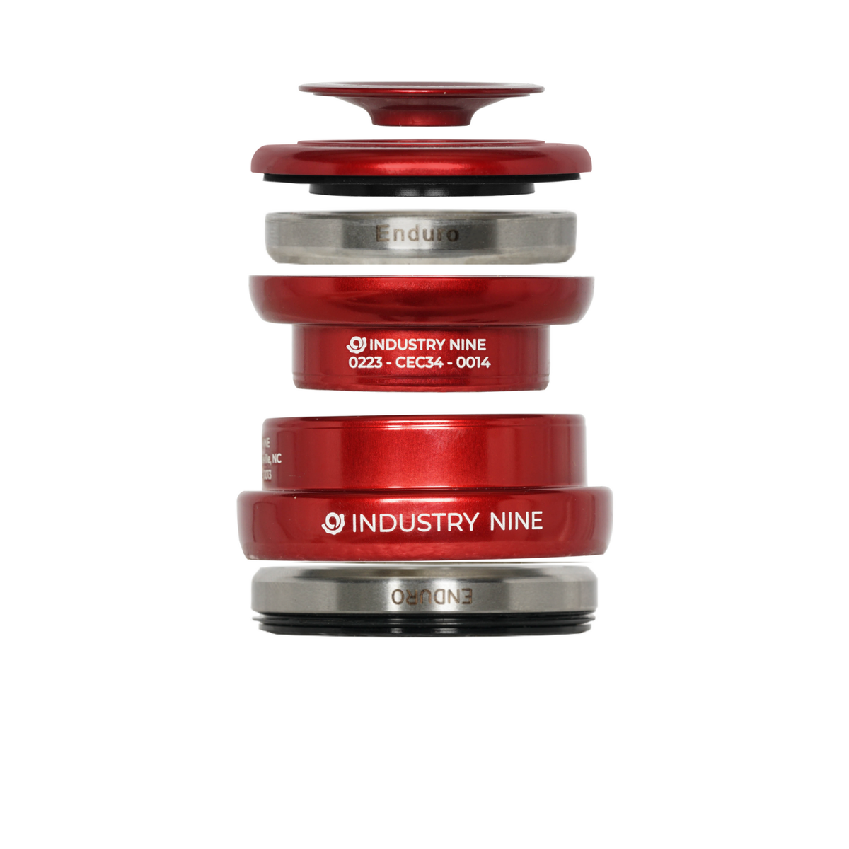 Industry Nine iRiX Headset EC Complete Red / EC Top 41/34/05 - Bottom 52/44