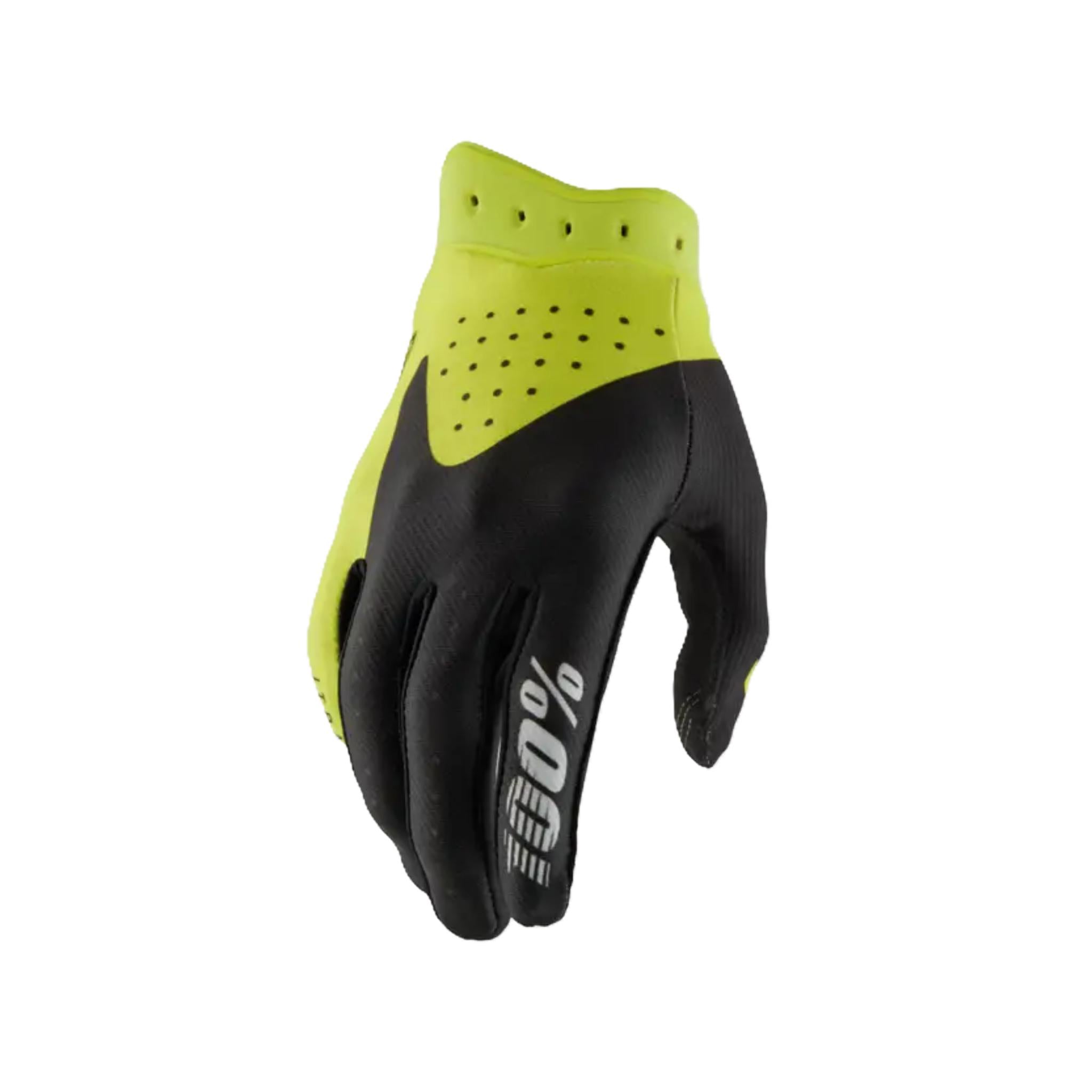 iTrack Youth Gloves Black/Fluo Yellow / S