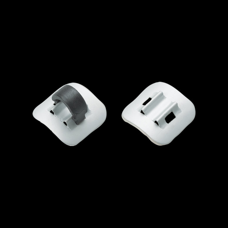 Jagwire Alloy Stick-On Cable Guide Silver / 4 Pack