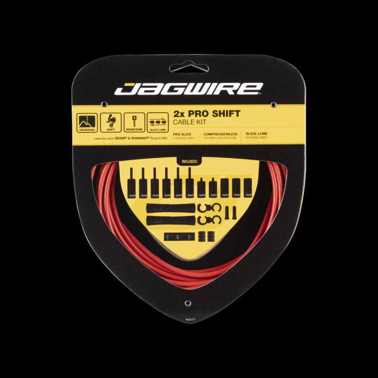 Jagwire Pro Shift Kit 2x Red / Pro Shift Kit 2x
