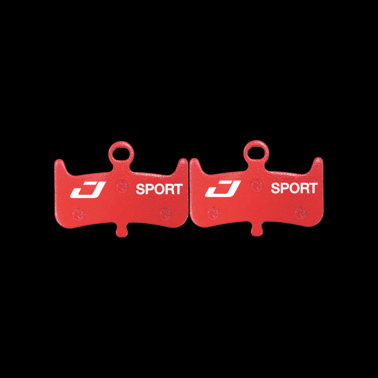 Jagwire Sport Semi-Metallic Disc Brake Pads - Hayes Dominion A4 Red