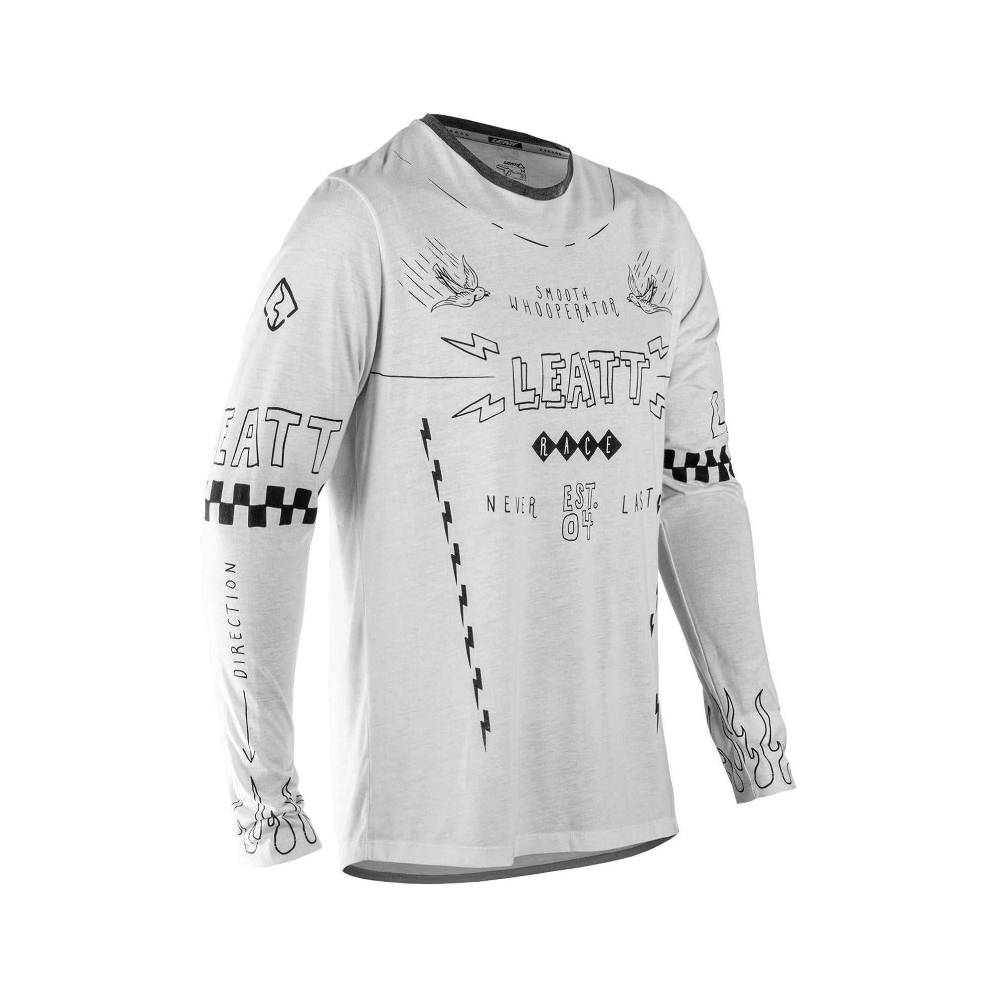 Leatt Gravity 3.0 MTB Long Sleeve Jersey Cream White / S