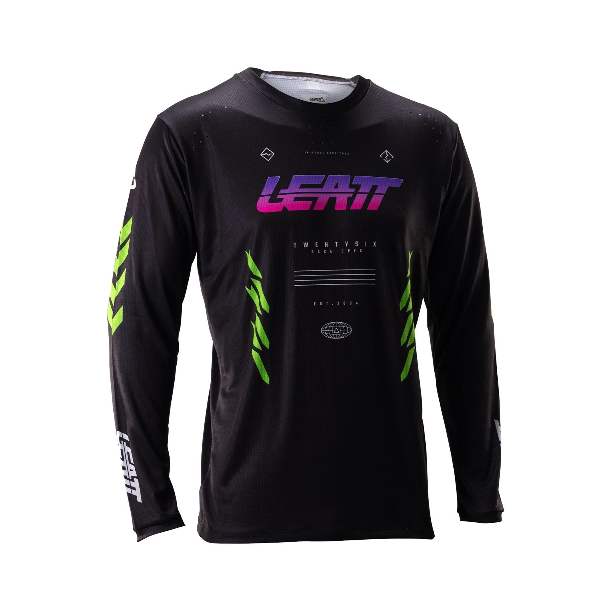 Leatt Gravity 4.0 MTB Long Sleeve Jersey Race Black / S