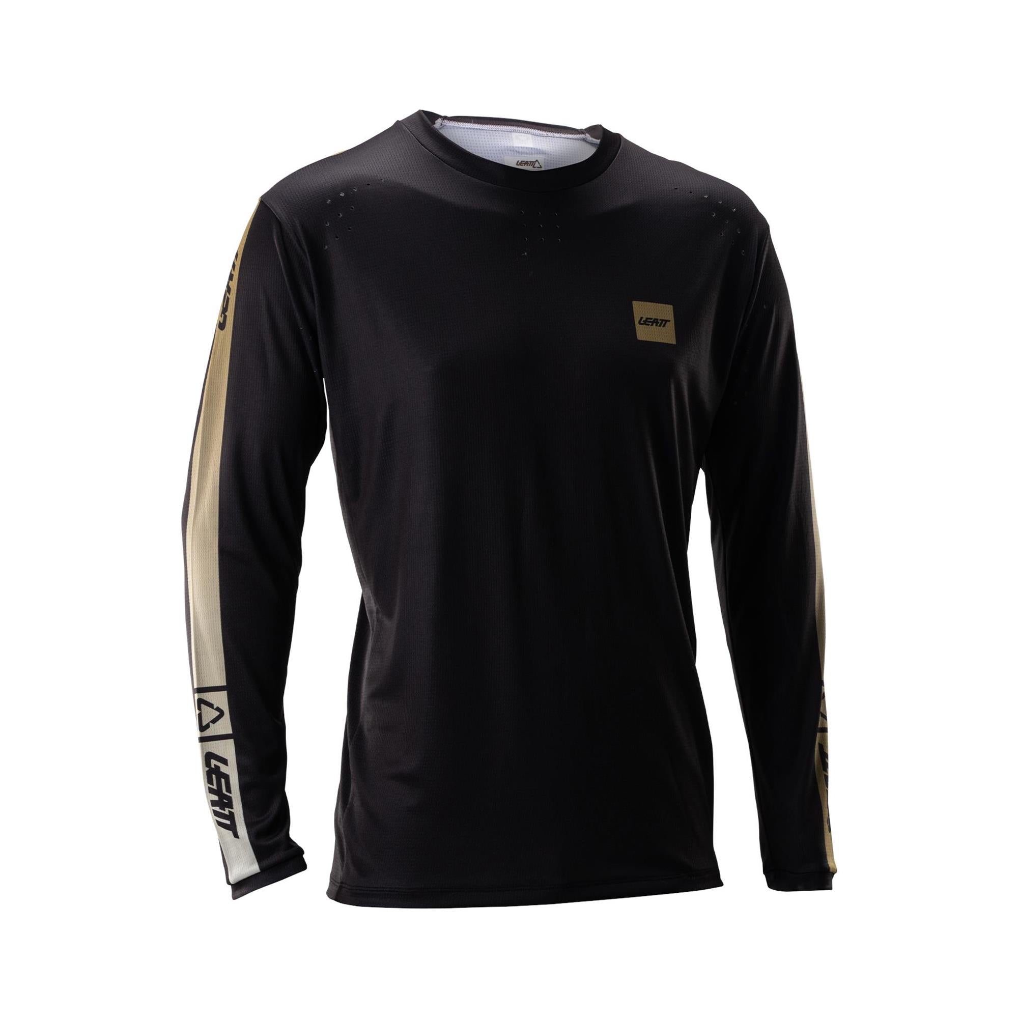 Leatt Gravity 4.0 MTB Long Sleeve Jersey Stripe Black / S