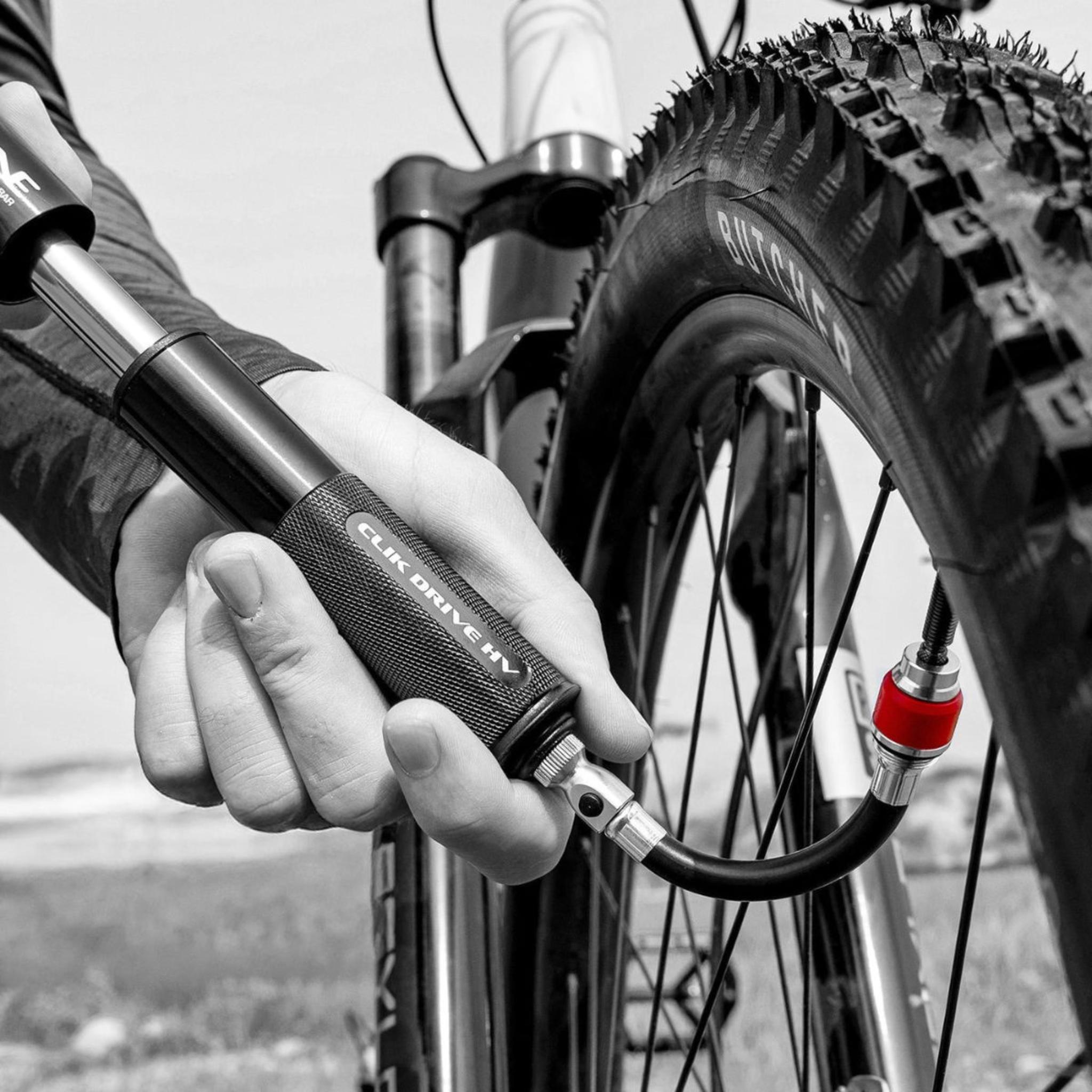 Lezyne ABS Pro ABS Flex hose W/ Clik Chuck and Valve Cores Black