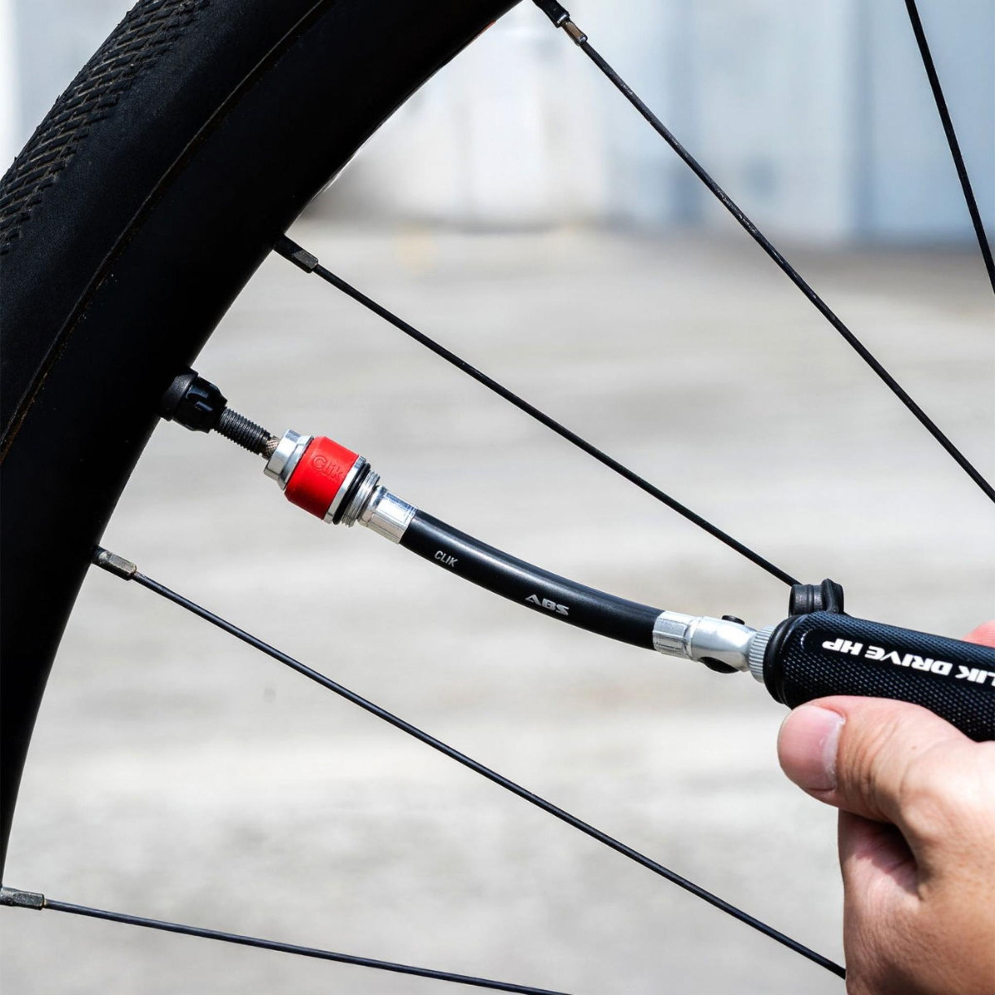 Lezyne ABS Pro ABS Flex hose W/ Clik Chuck and Valve Cores Black