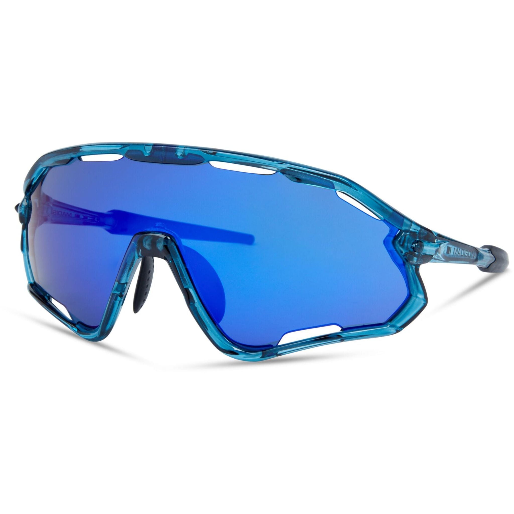 Madison Code Breaker II Sunglasses - 3 Pack Crystal Gloss Blue / One size / Blue Mirror Amber & Clear