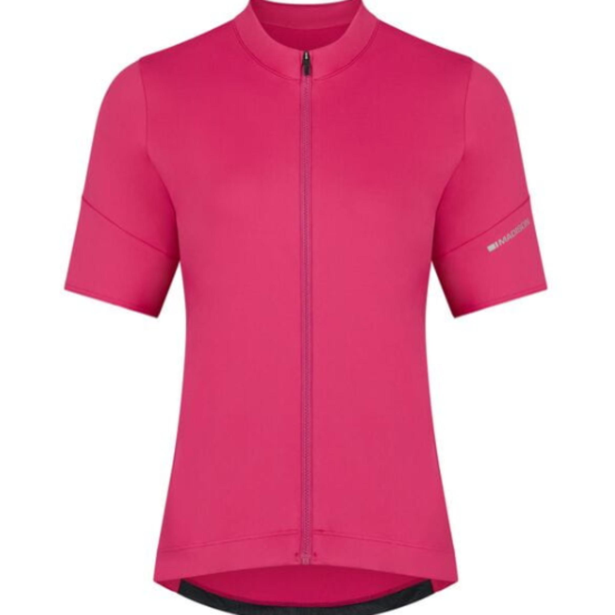 Madison Flux Women's Short Sleeve Jersey Magenta Pink / Size 8