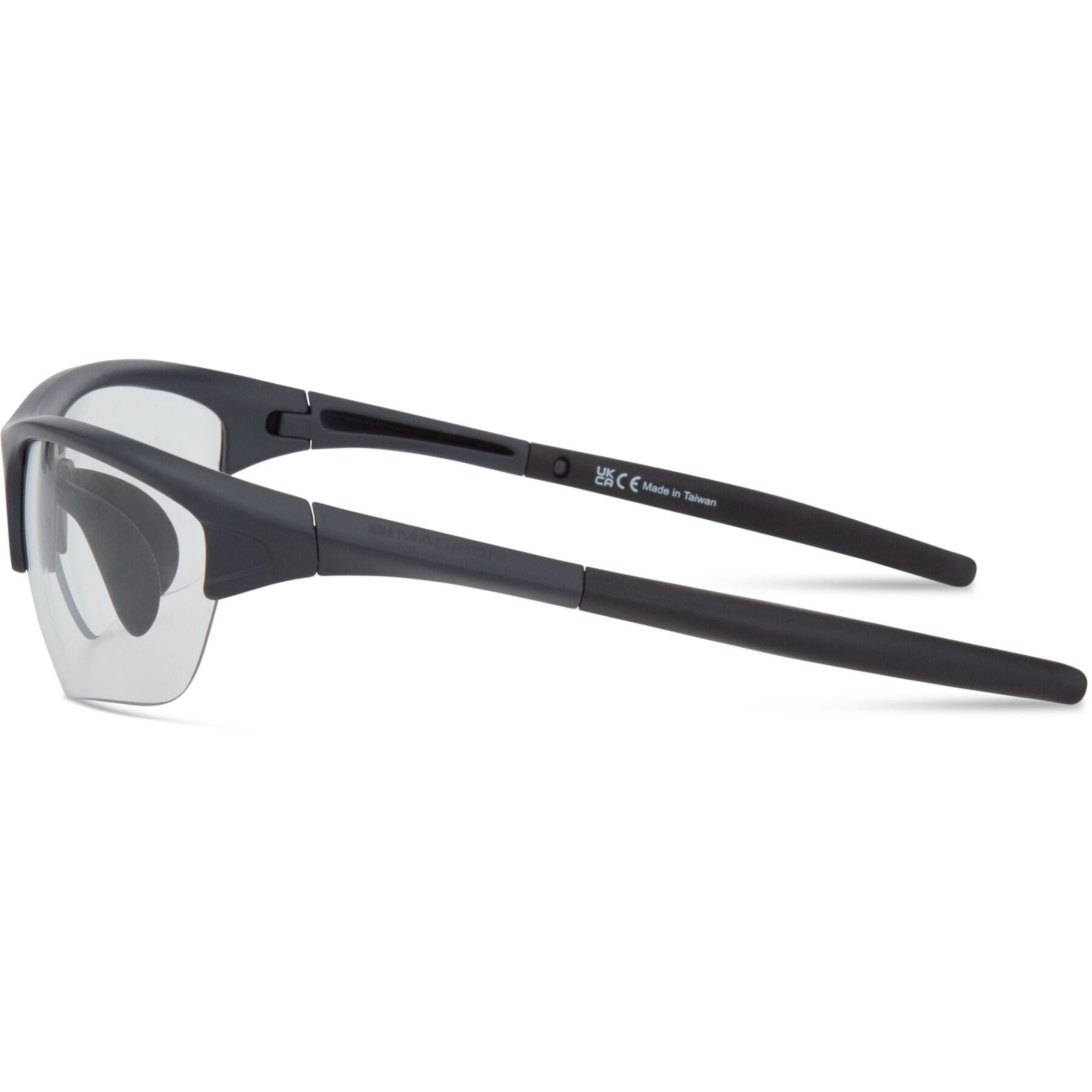 Madison Mission II Sunglasses - matt dark grey / clear Matt Dark Grey / One size / Clear