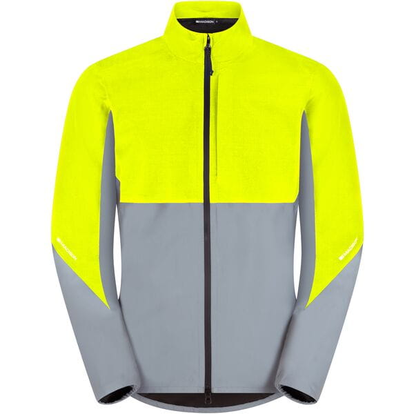 Madison Stellar Ultra Reflective Men's Waterproof Jacket Hi-viz Yellow / Silver / Medium