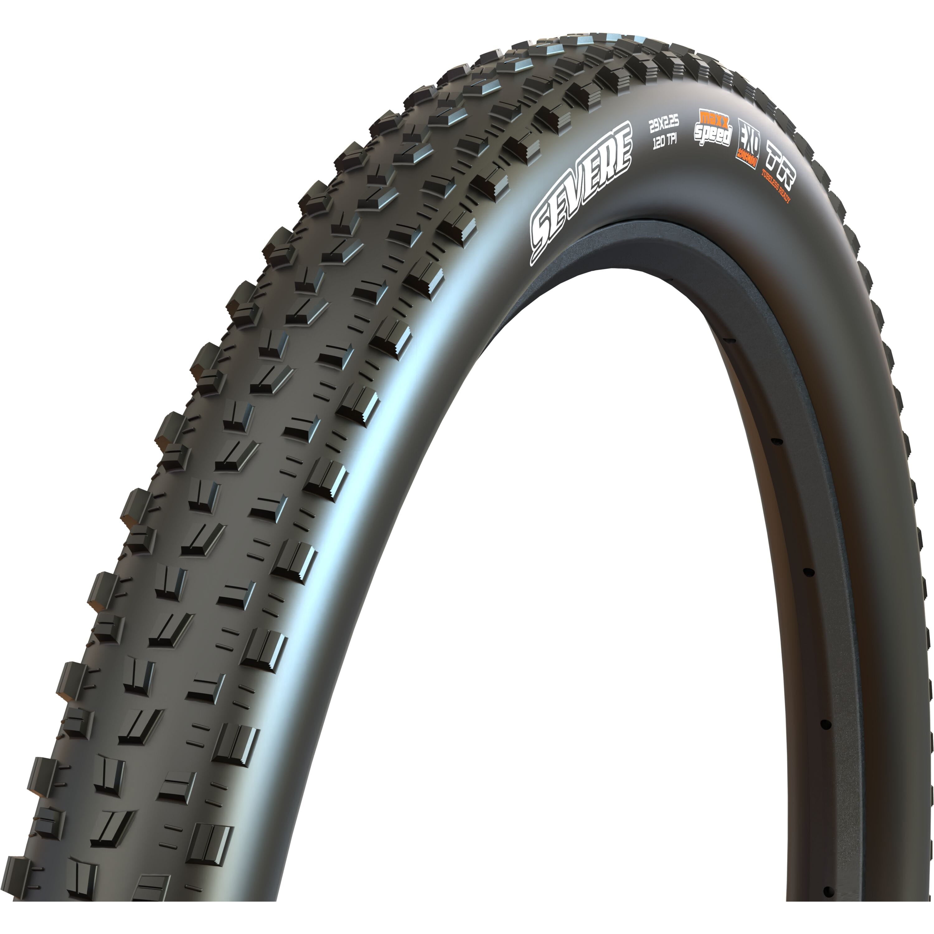 Maxxis Severe Tubeless Tyre Black / 29 x 2.25 / 120 TPI Folding 3C MaxxSpeed EXO TR