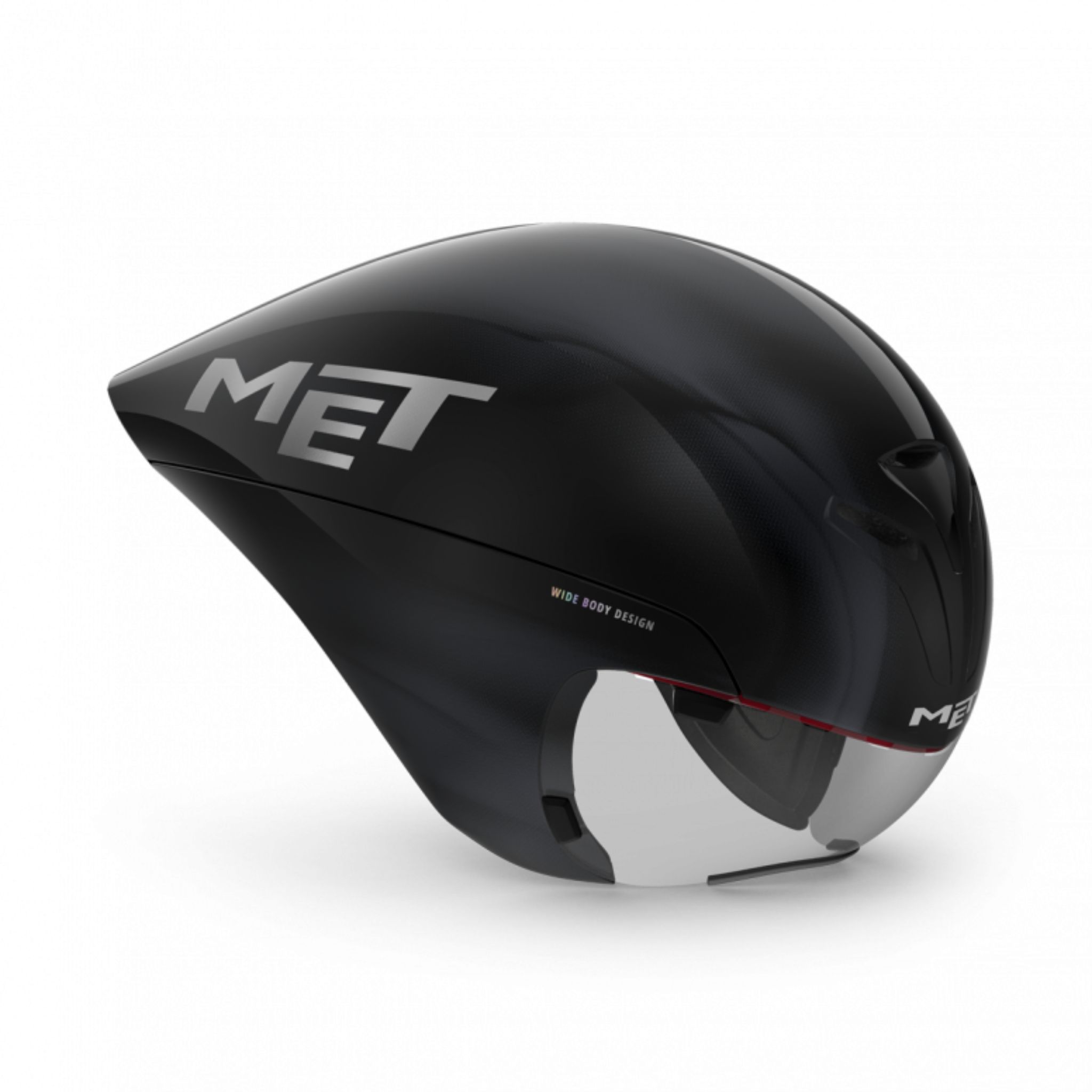 MET Drone Wide Body Helmet Black / 54-58cm (Medium)