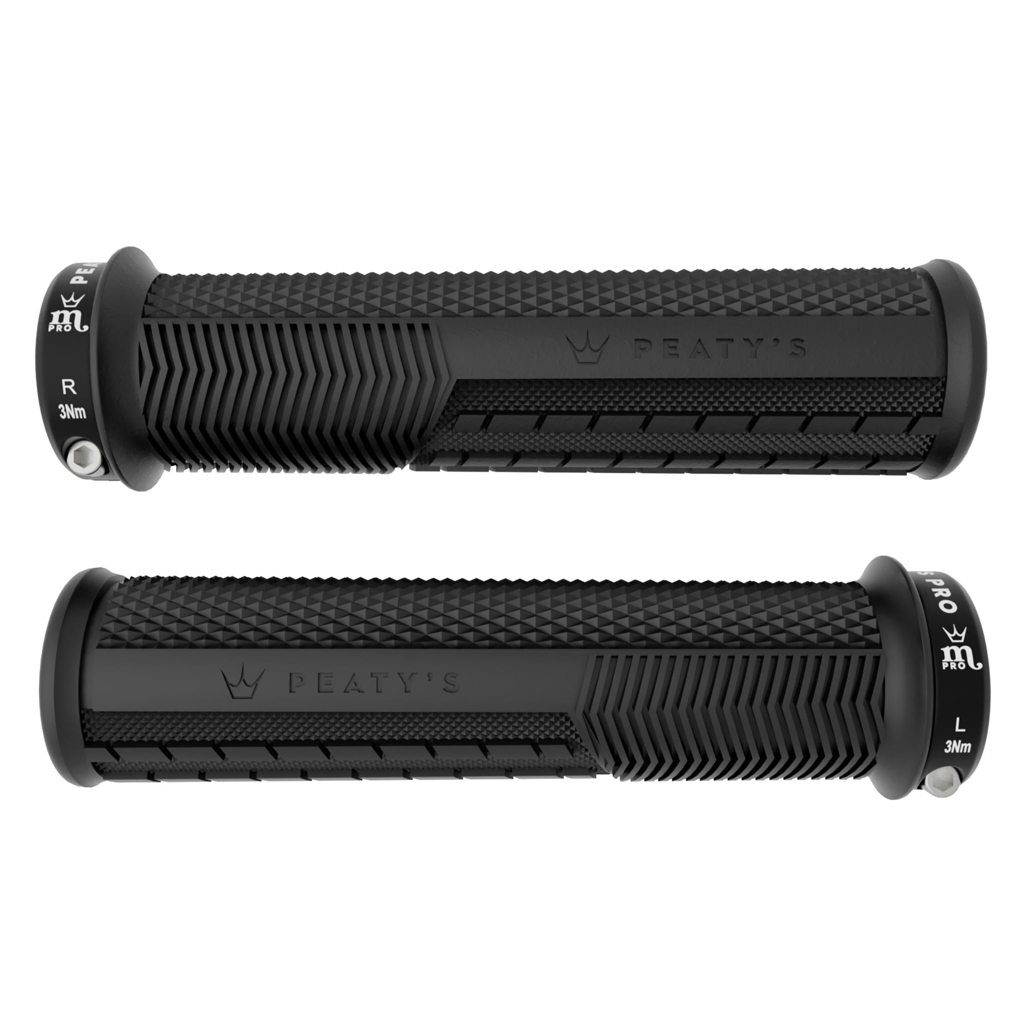 Monarch Pro Knurl Grips Black / Thick
