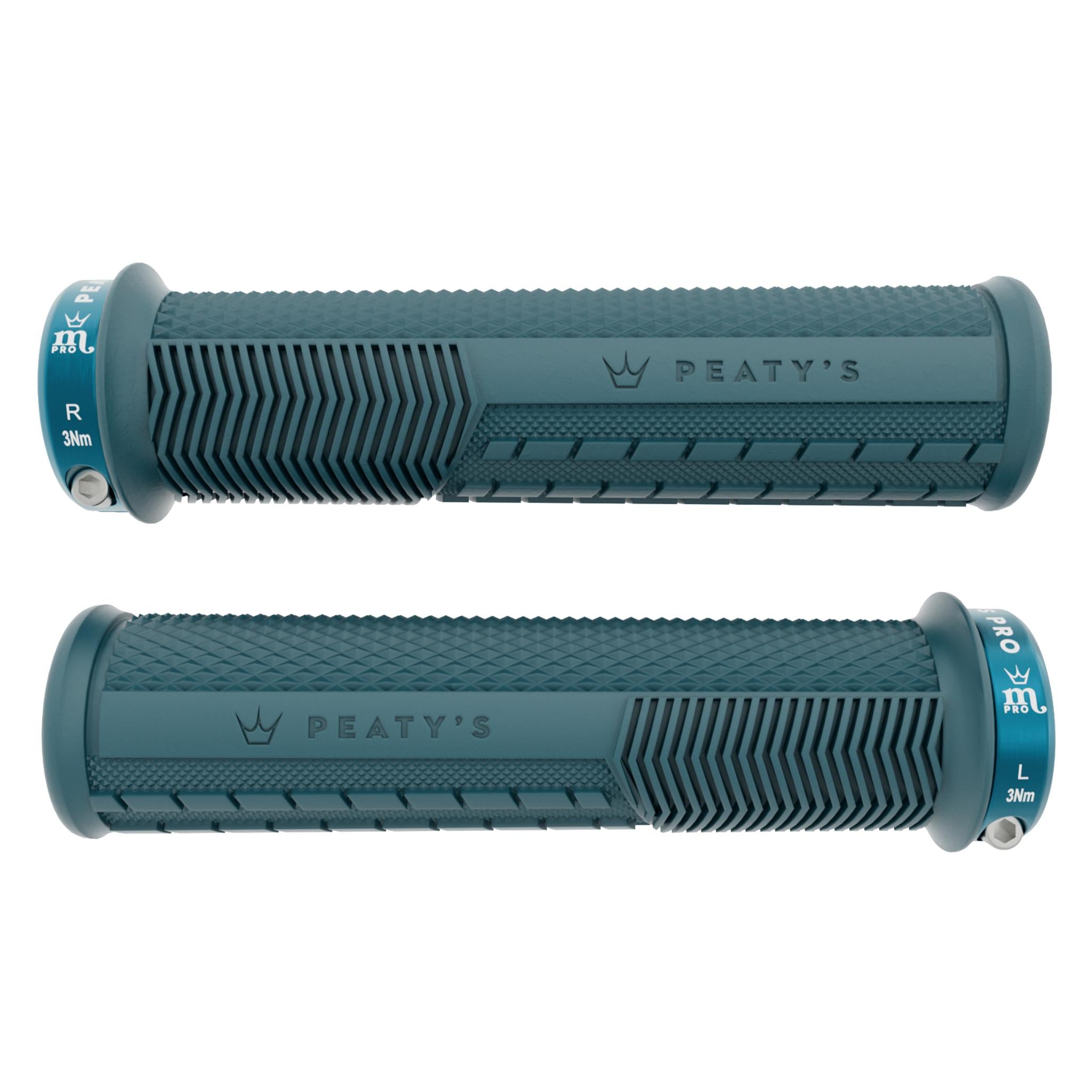 Monarch Pro Knurl Grips Storm Blue / Thick