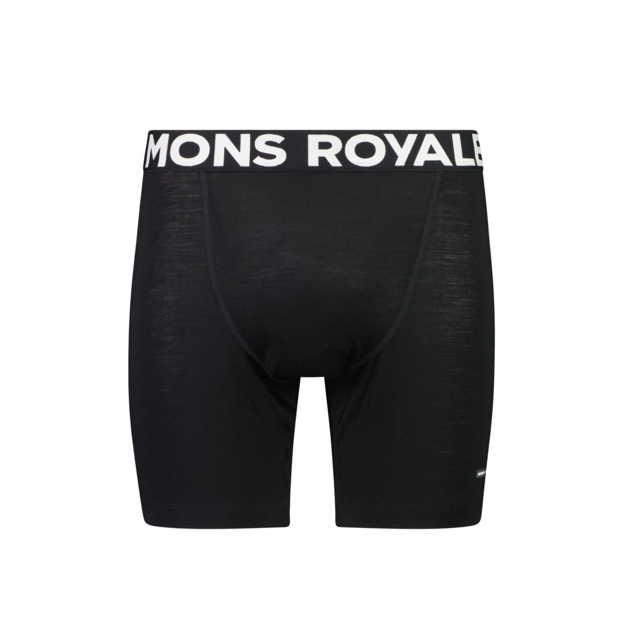 Mons Royale Low Pro Merino Aircon Bike Short Liner - Black Black / L