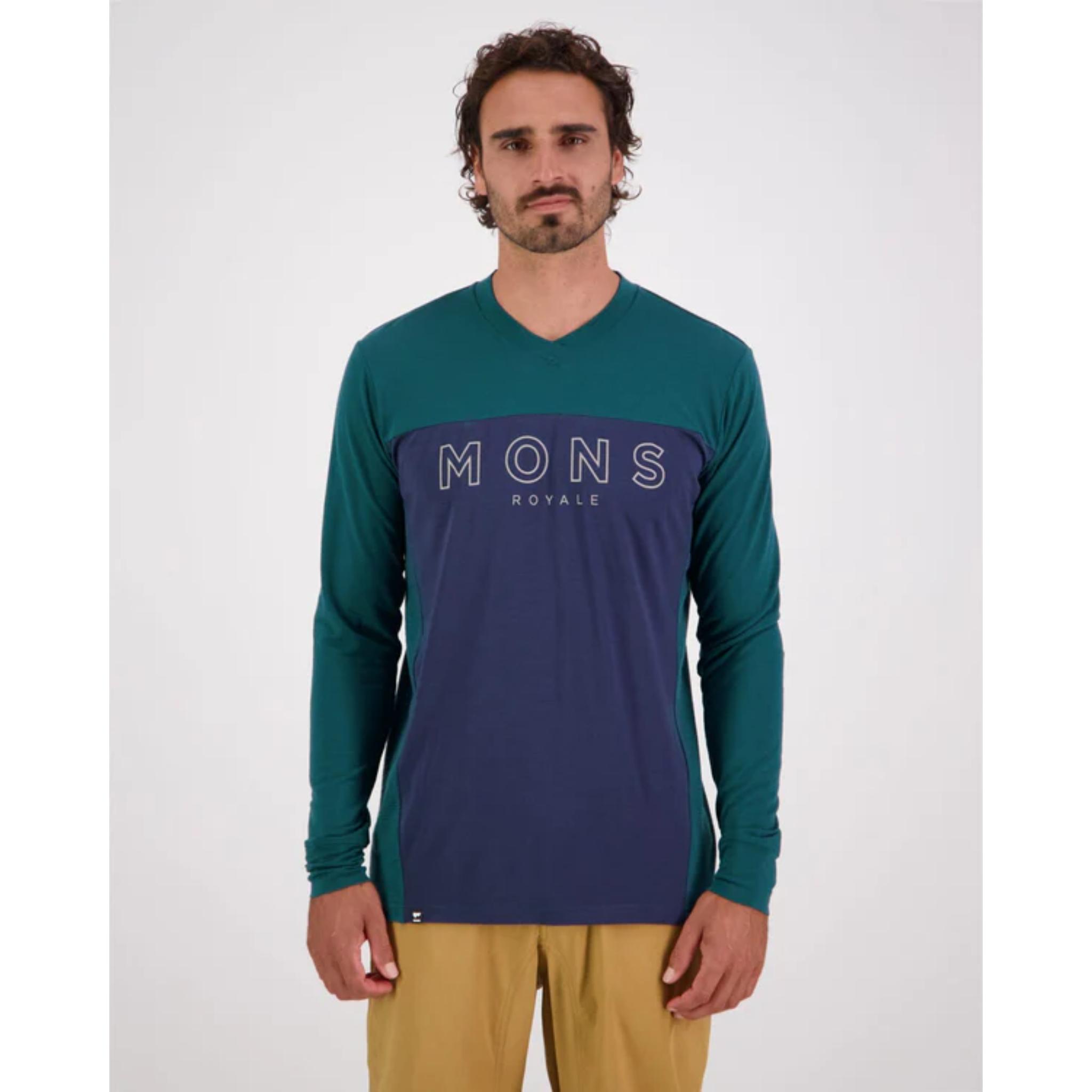 Mons Royale Redwood Enduro VLS Jersey - Evergreen / Midnight