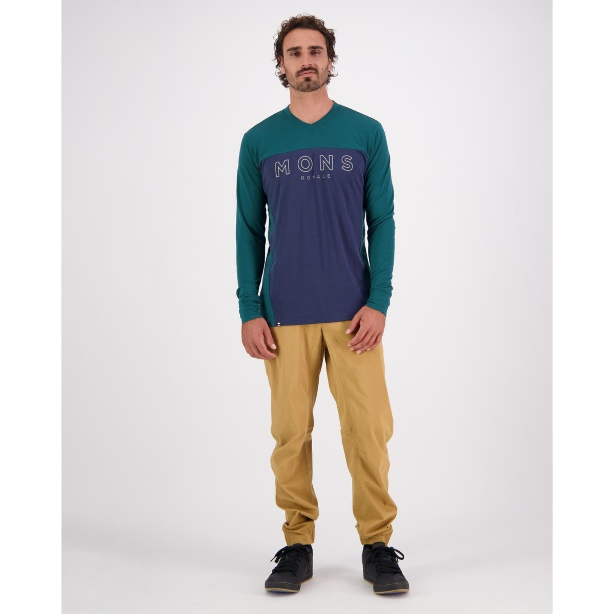 Mons Royale Redwood Enduro VLS Jersey - Evergreen / Midnight
