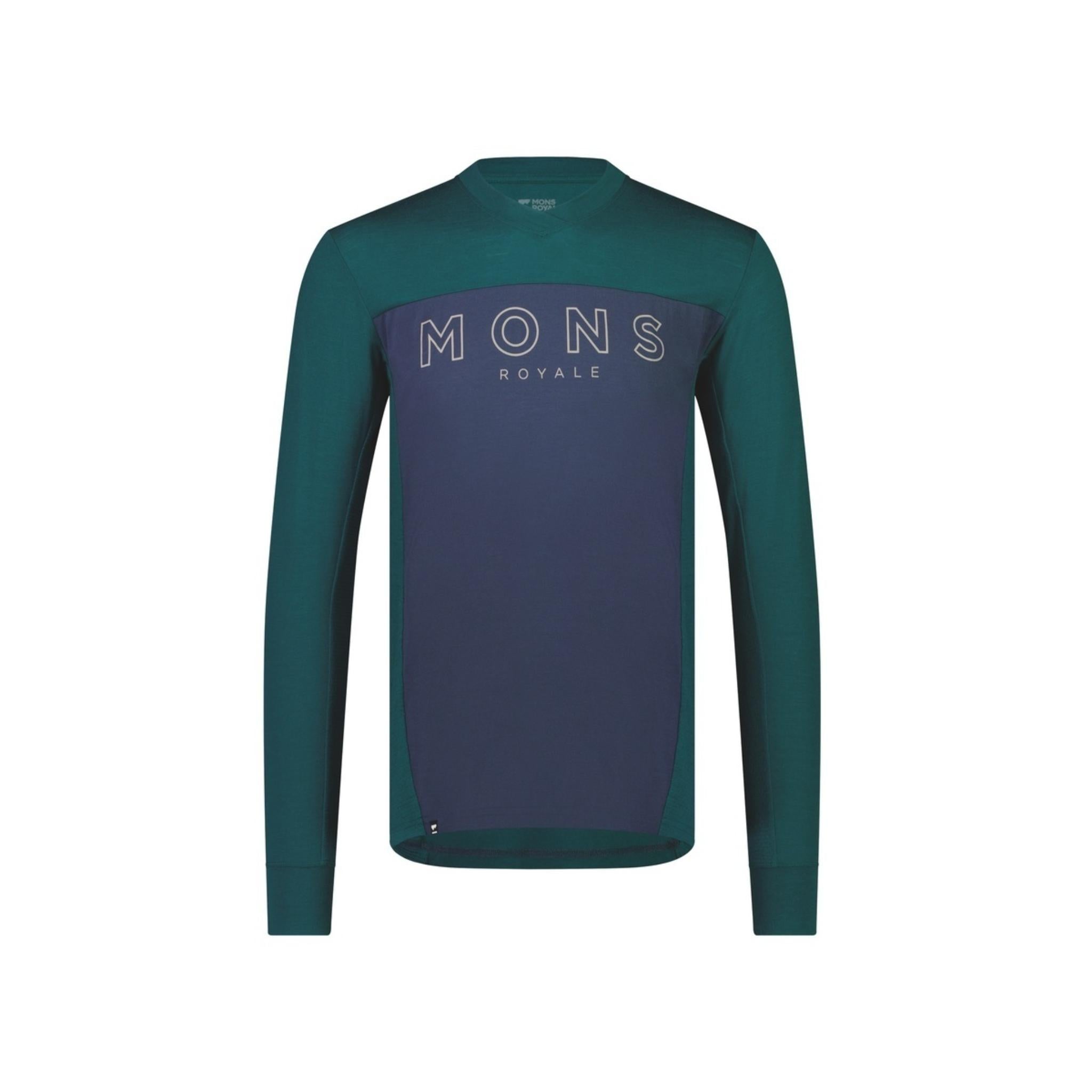 Mons Royale Redwood Enduro VLS Jersey - Evergreen / Midnight Evergreen / Midnight / L