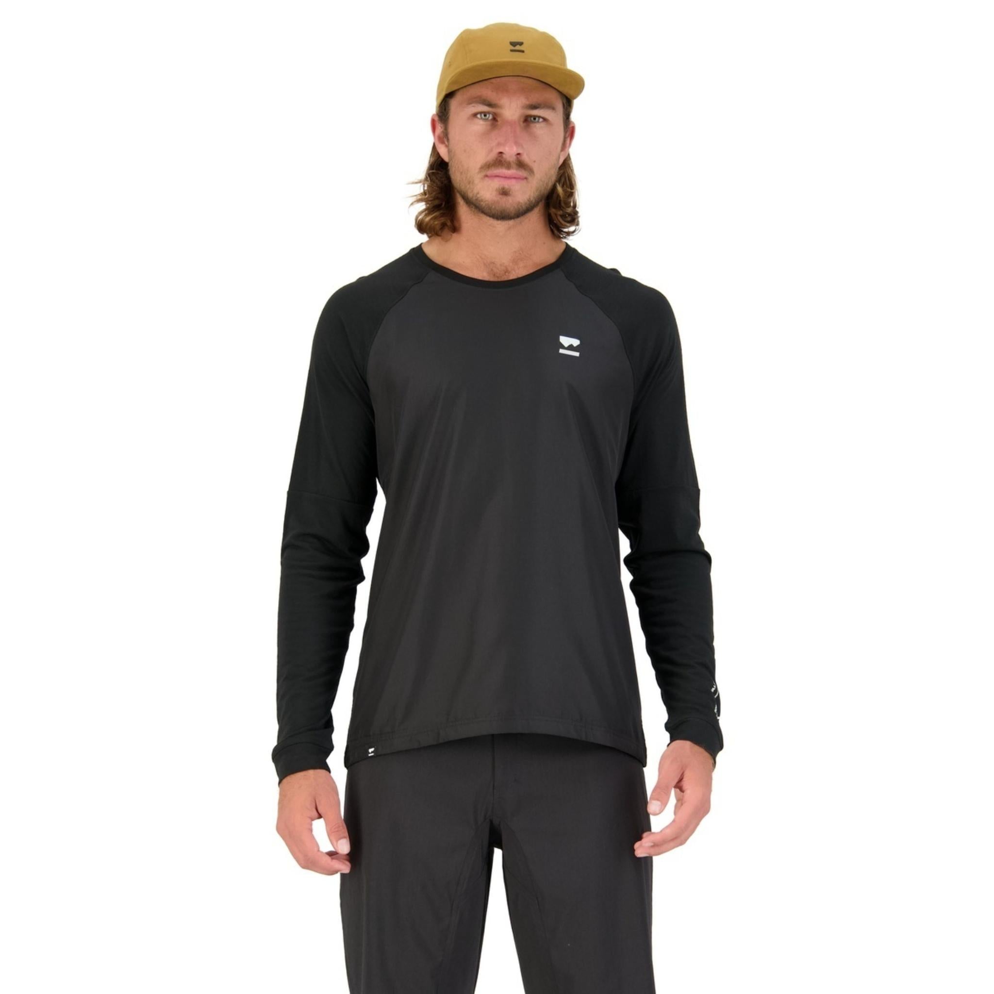 Mons Royale Tarn Merino Shift Wind Jersey - Black