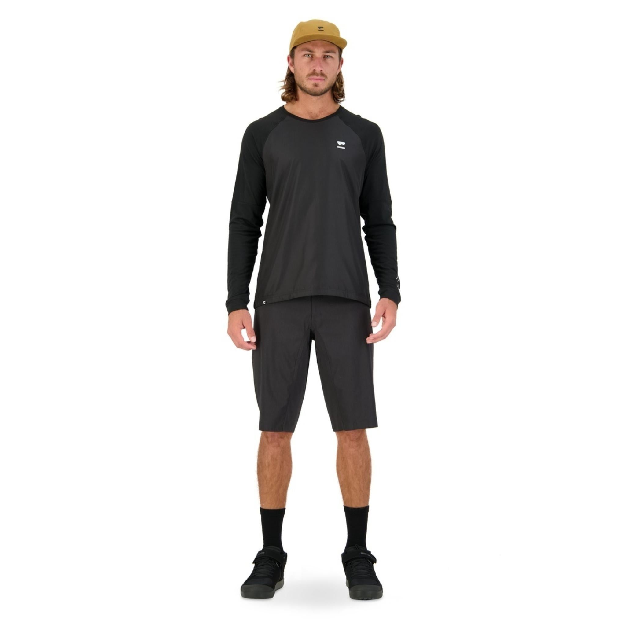 Mons Royale Tarn Merino Shift Wind Jersey - Black