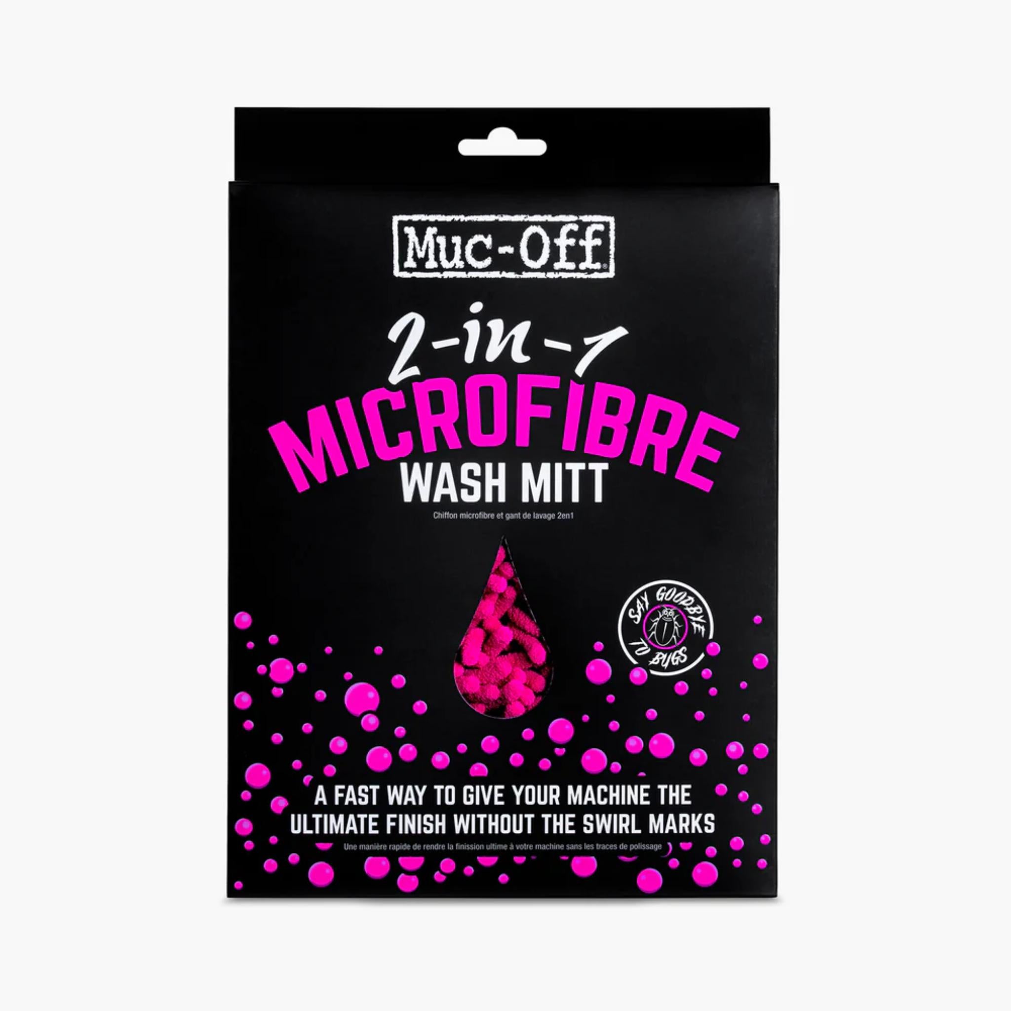 Muc-Off 2in1 Chenille Microfibre Wash Mitt Pink