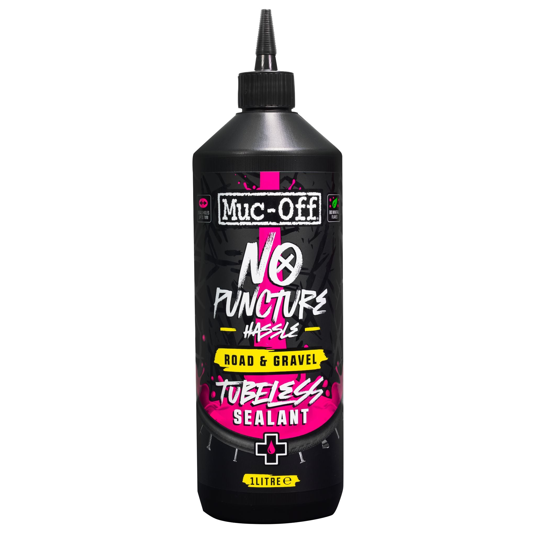 Muc-Off No Puncture Hassle Road & Gravel Tubeless Tyre Sealant 1 Litre