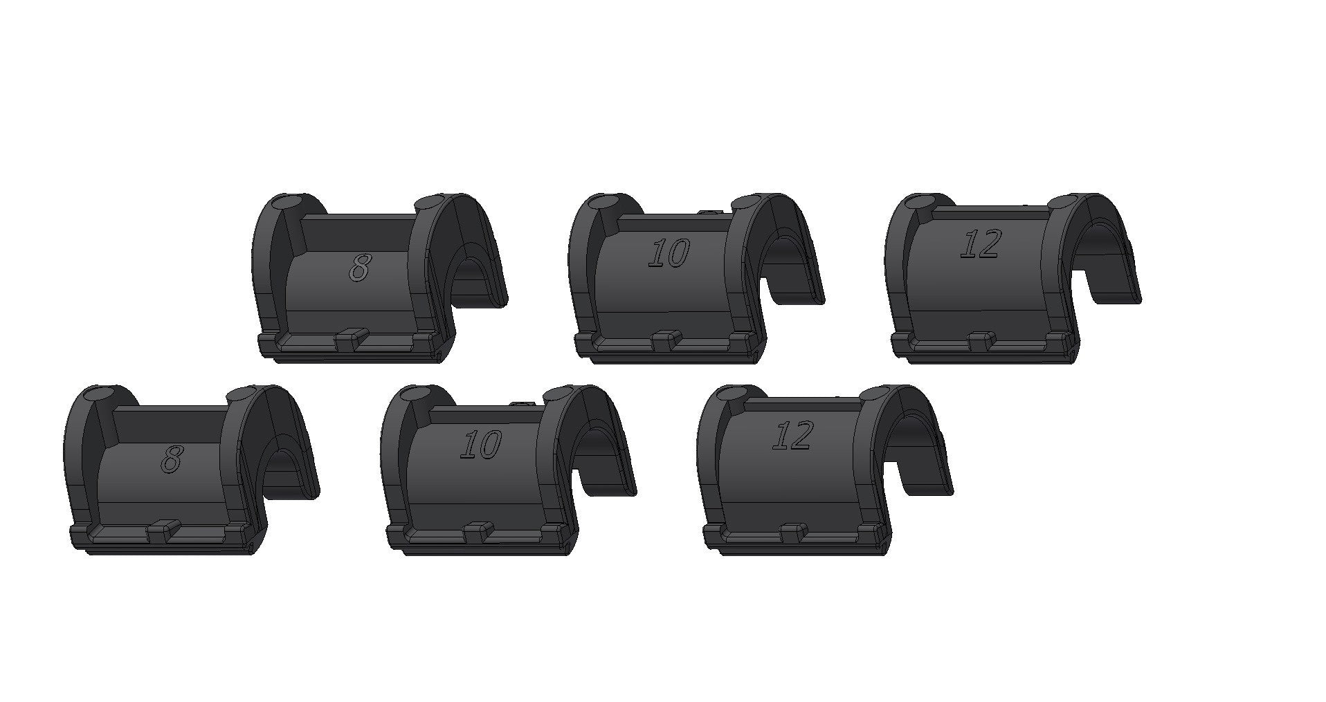 Ortlieb Inserts For QL2.1 Hooks Black